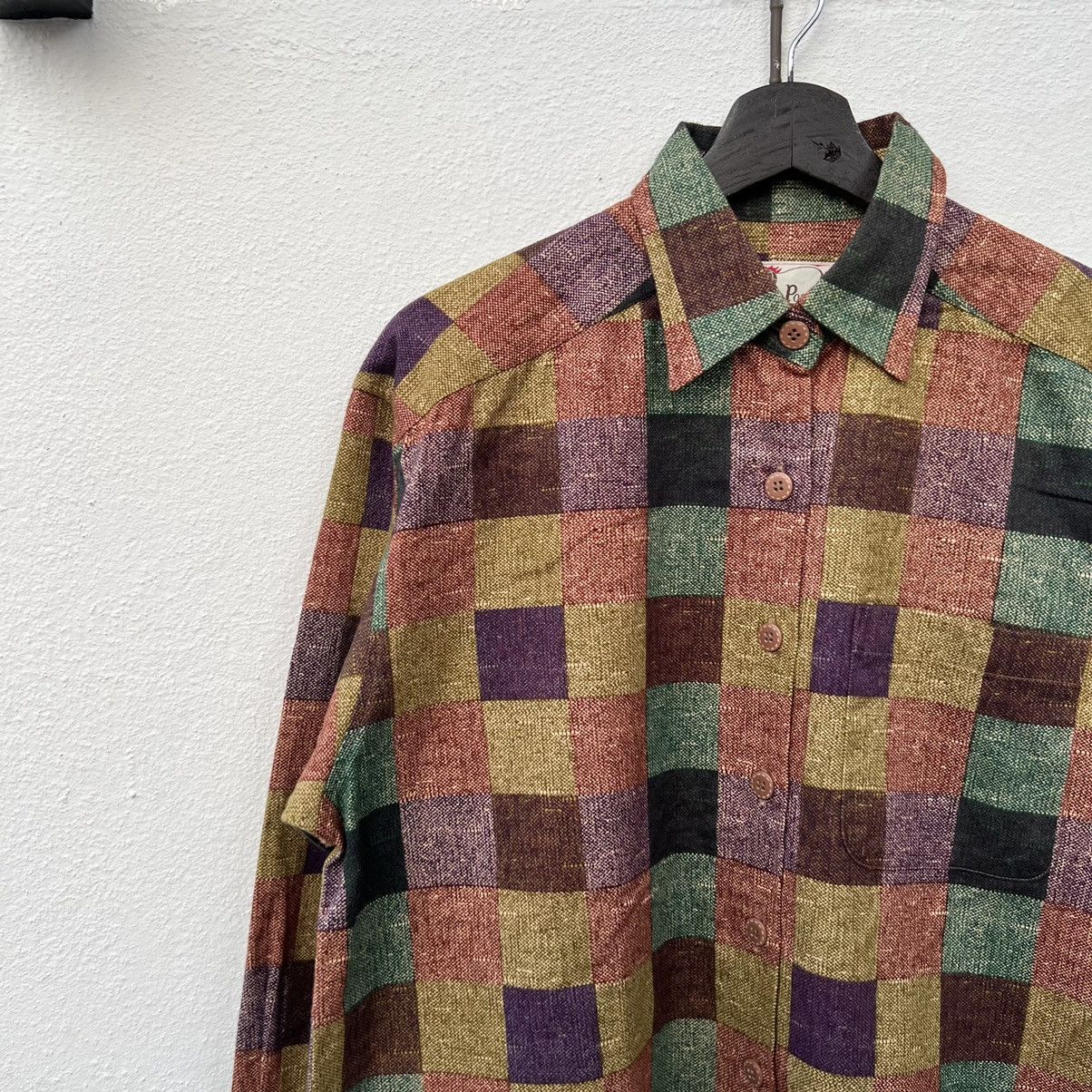Japanese Brand VINTAGE TRANS POSITION TARTAN DESIGN CHECKED JAPAN Size US M / EU 48-50 / 2 - 3 Thumbnail
