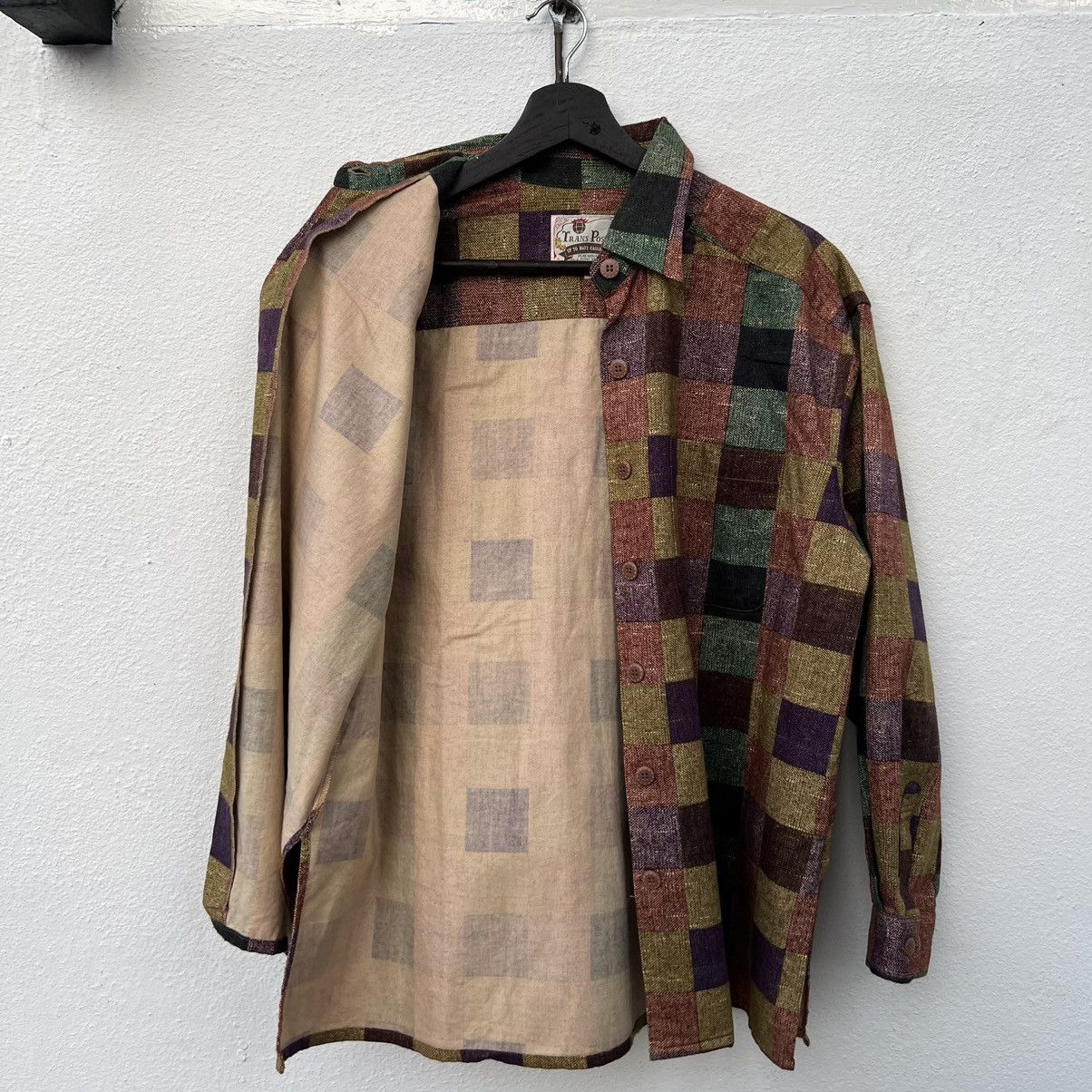 Japanese Brand VINTAGE TRANS POSITION TARTAN DESIGN CHECKED JAPAN Size US M / EU 48-50 / 2 - 9 Thumbnail