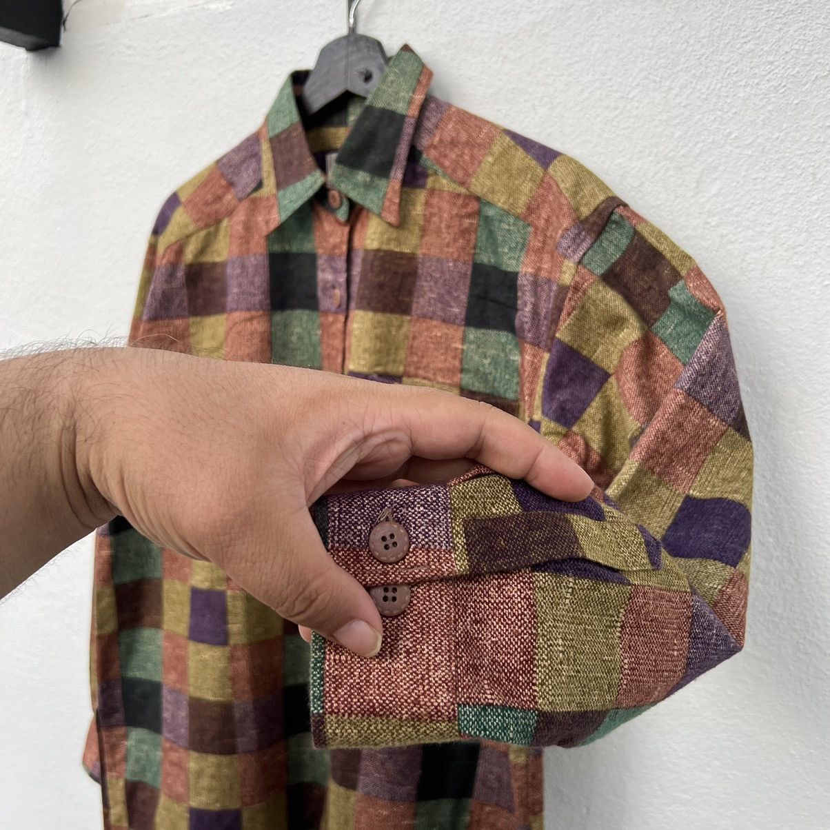 Japanese Brand VINTAGE TRANS POSITION TARTAN DESIGN CHECKED JAPAN Size US M / EU 48-50 / 2 - 7 Thumbnail