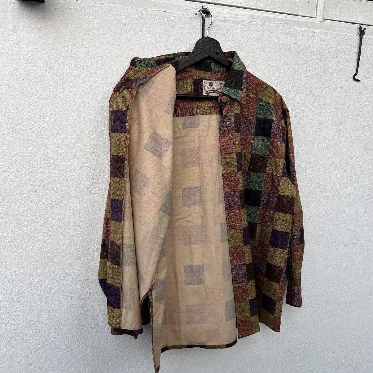 Japanese Brand VINTAGE TRANS POSITION TARTAN DESIGN CHECKED JAPAN Size US M / EU 48-50 / 2 - 10 Thumbnail