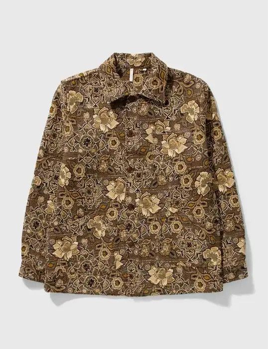 image of Sunflower Floral Jacquard Jacket Size Large in Brown, Men's