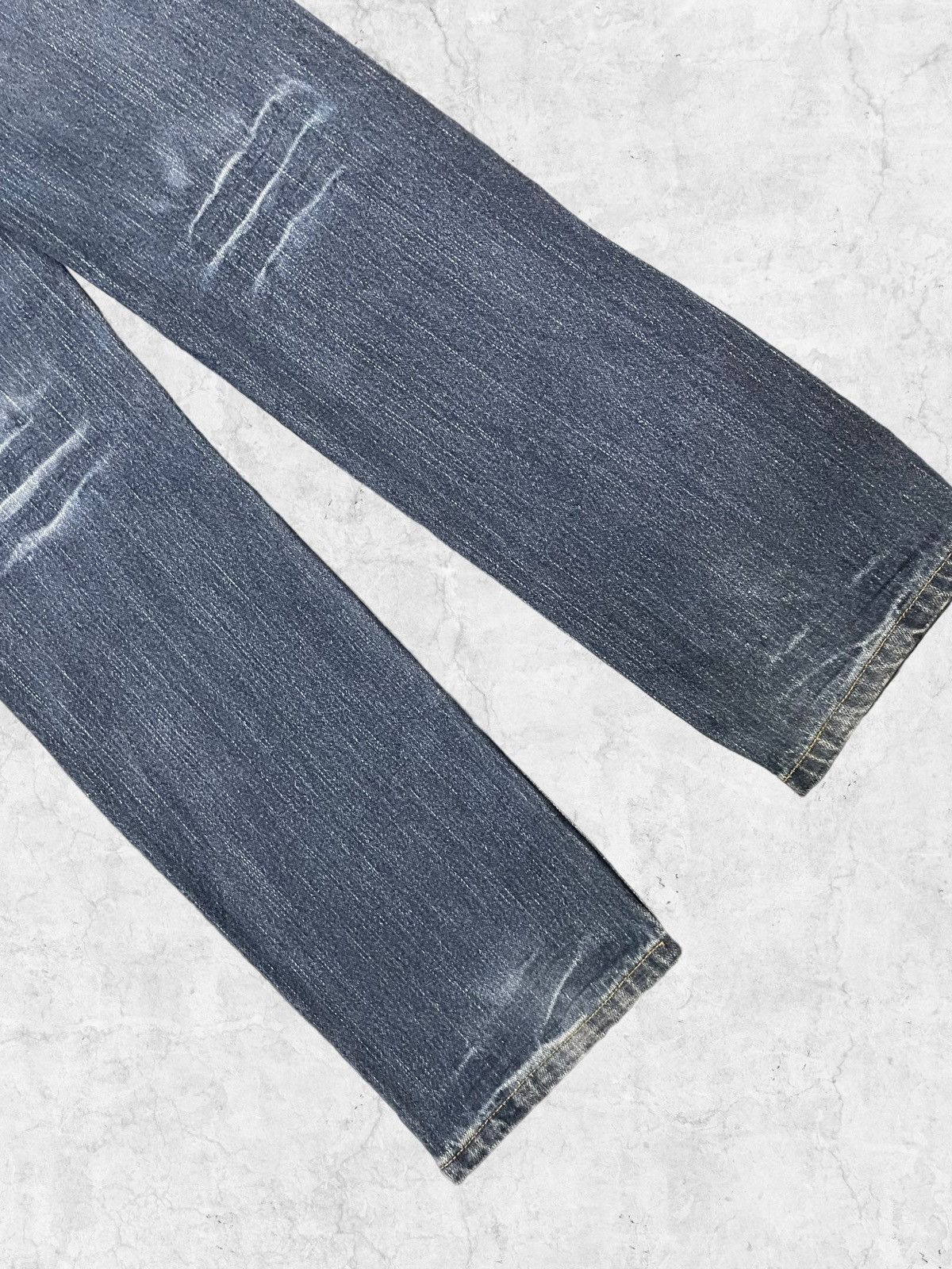 Japanese Brand × Vintage Vintage Karakuri Printed Jeans With Solid Leather Belt Size US 30 / EU 46 - 8 Thumbnail