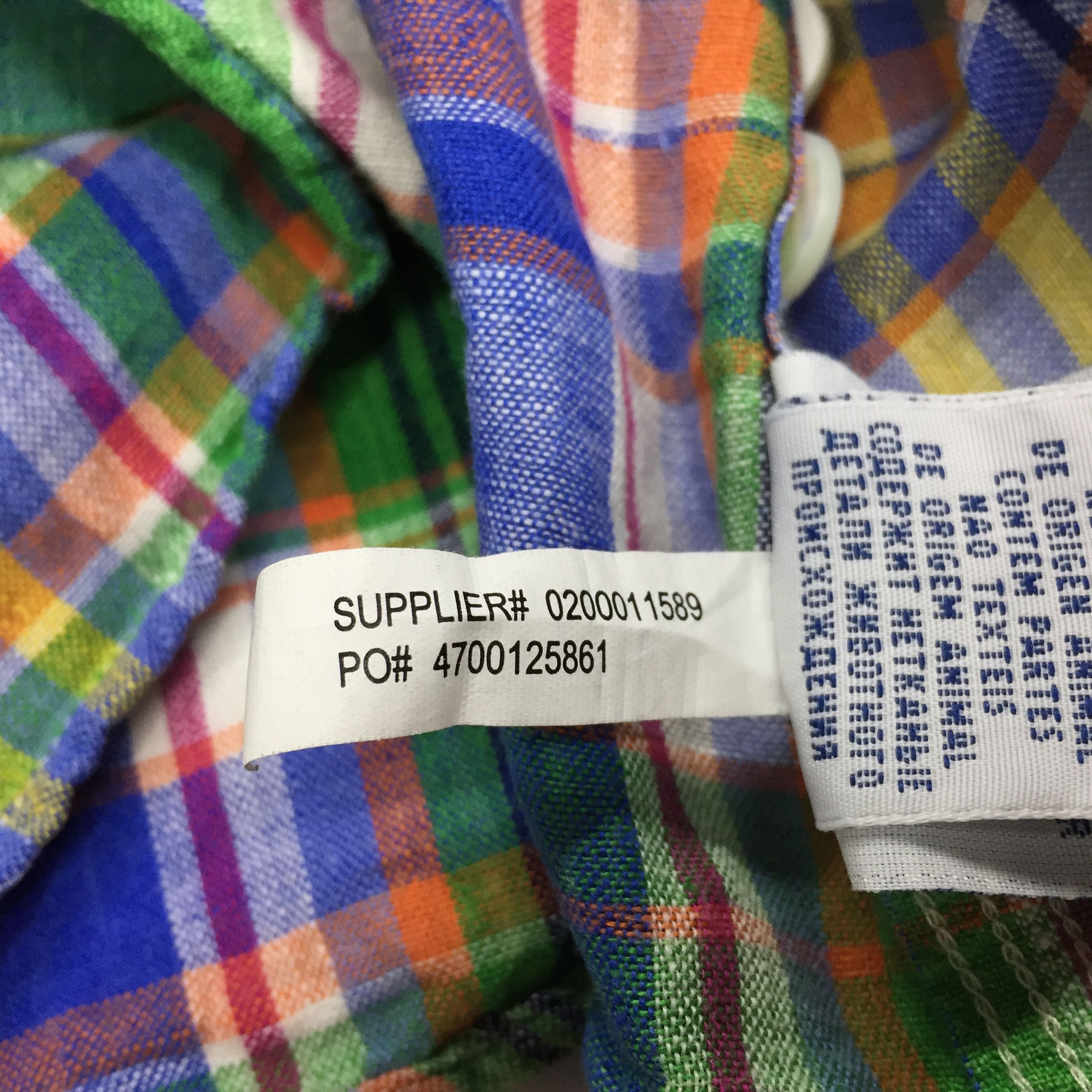 Polo Ralph Lauren × Ralph Lauren Ralph Lauren Plaid Color Block Linen Shirt Size US L / EU 52-54 / 3 - 9 Thumbnail