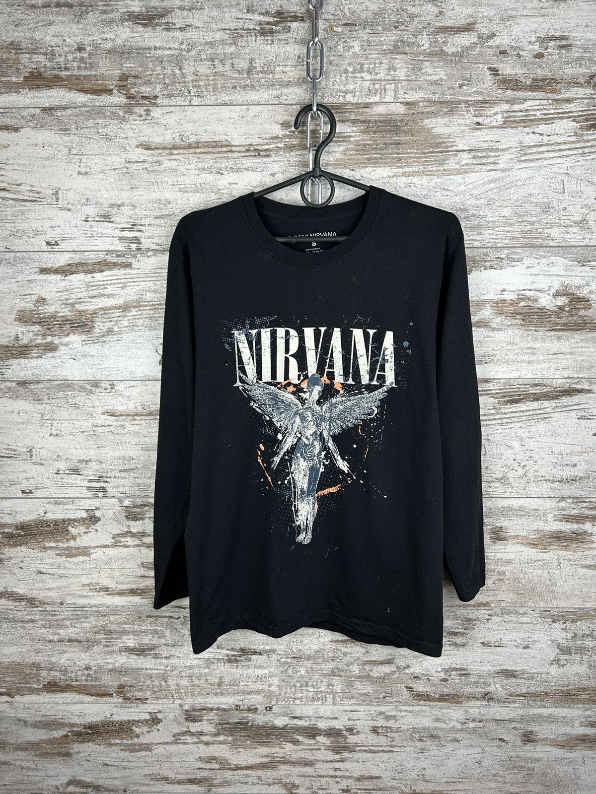 Band Tees × Nirvana Mens Vintage Nirvana Longsleeve T-shirt rock band tee Size US S / EU 44-46 / 1 - 1 Thumbnail