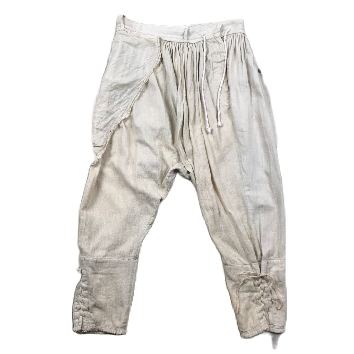 Japanese Brand Vintage Minko Drawstring Assymetical Sarouel Handmade Pants Size US 30 / EU 46 - 1 Thumbnail