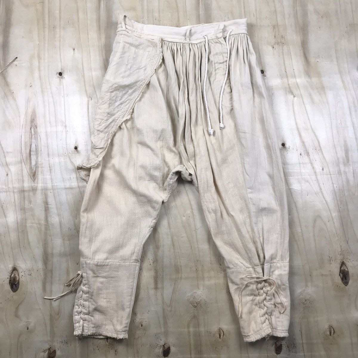 Japanese Brand Vintage Minko Drawstring Assymetical Sarouel Handmade Pants Size US 30 / EU 46 - 3 Thumbnail