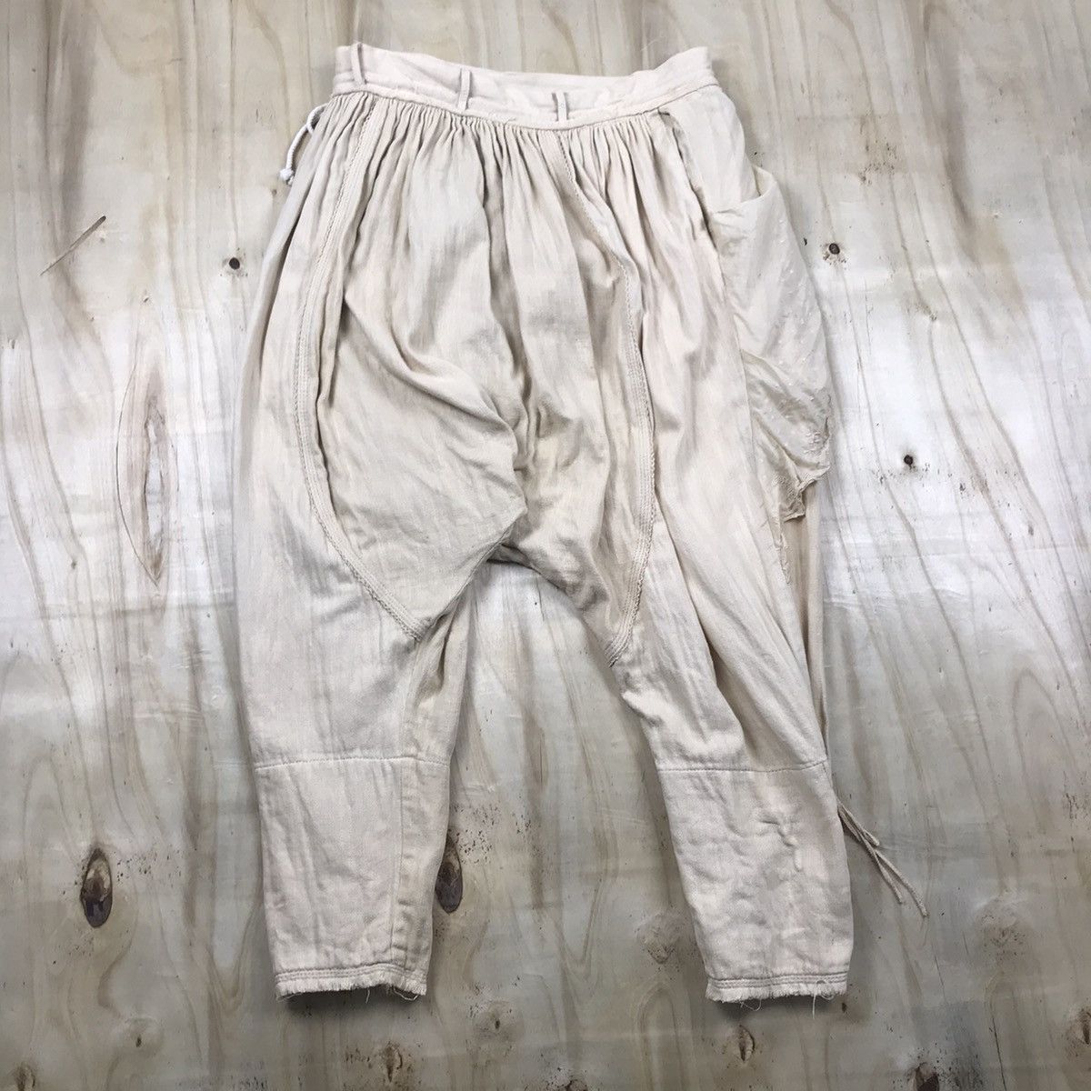 Japanese Brand Vintage Minko Drawstring Assymetical Sarouel Handmade Pants Size US 30 / EU 46 - 10 Thumbnail