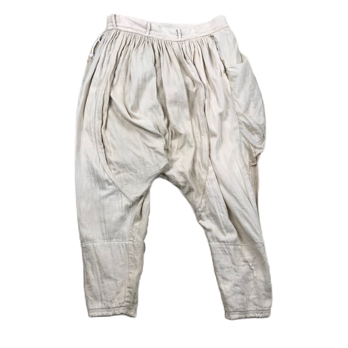 Japanese Brand Vintage Minko Drawstring Assymetical Sarouel Handmade Pants Size US 30 / EU 46 - 2 Thumbnail