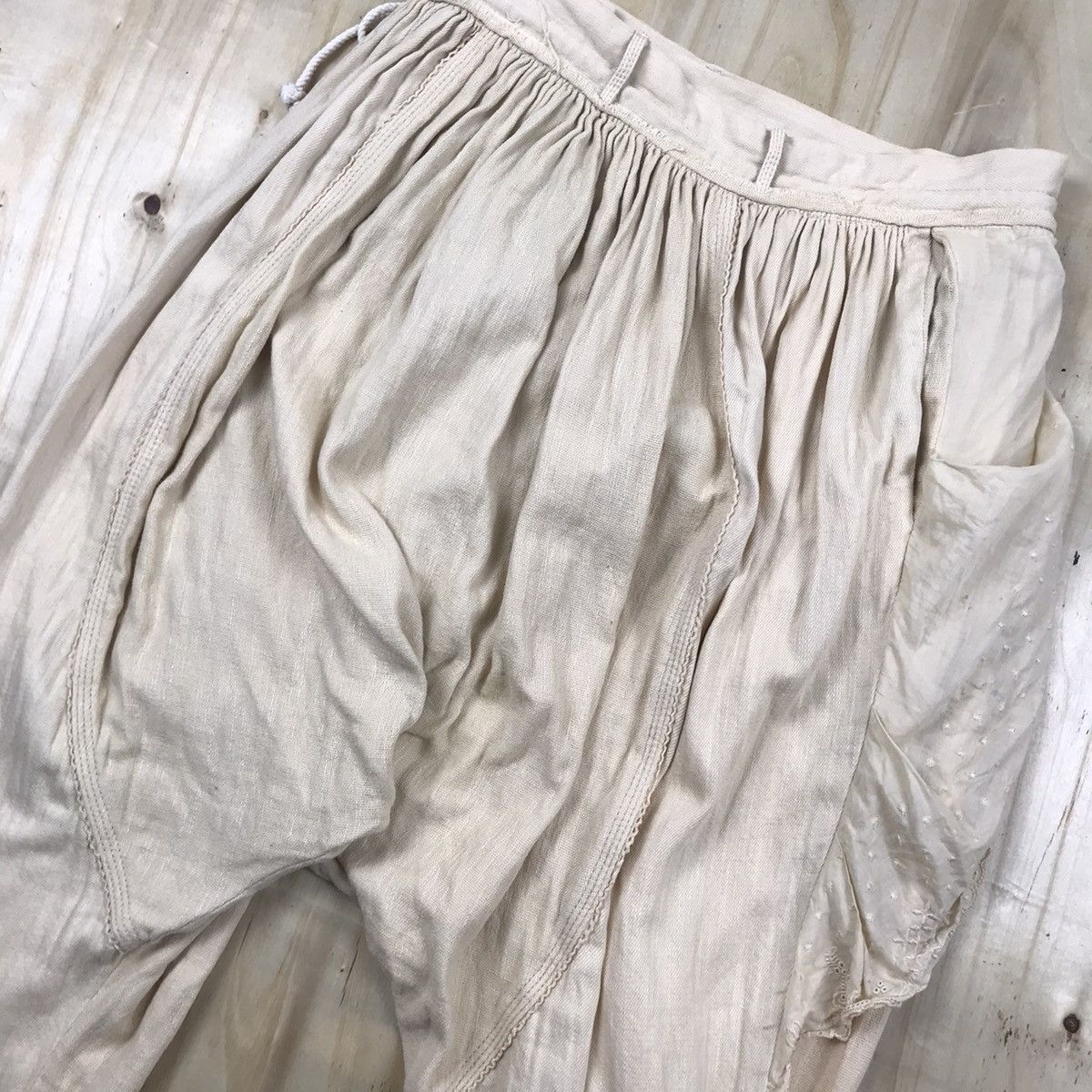 Japanese Brand Vintage Minko Drawstring Assymetical Sarouel Handmade Pants Size US 30 / EU 46 - 11 Thumbnail