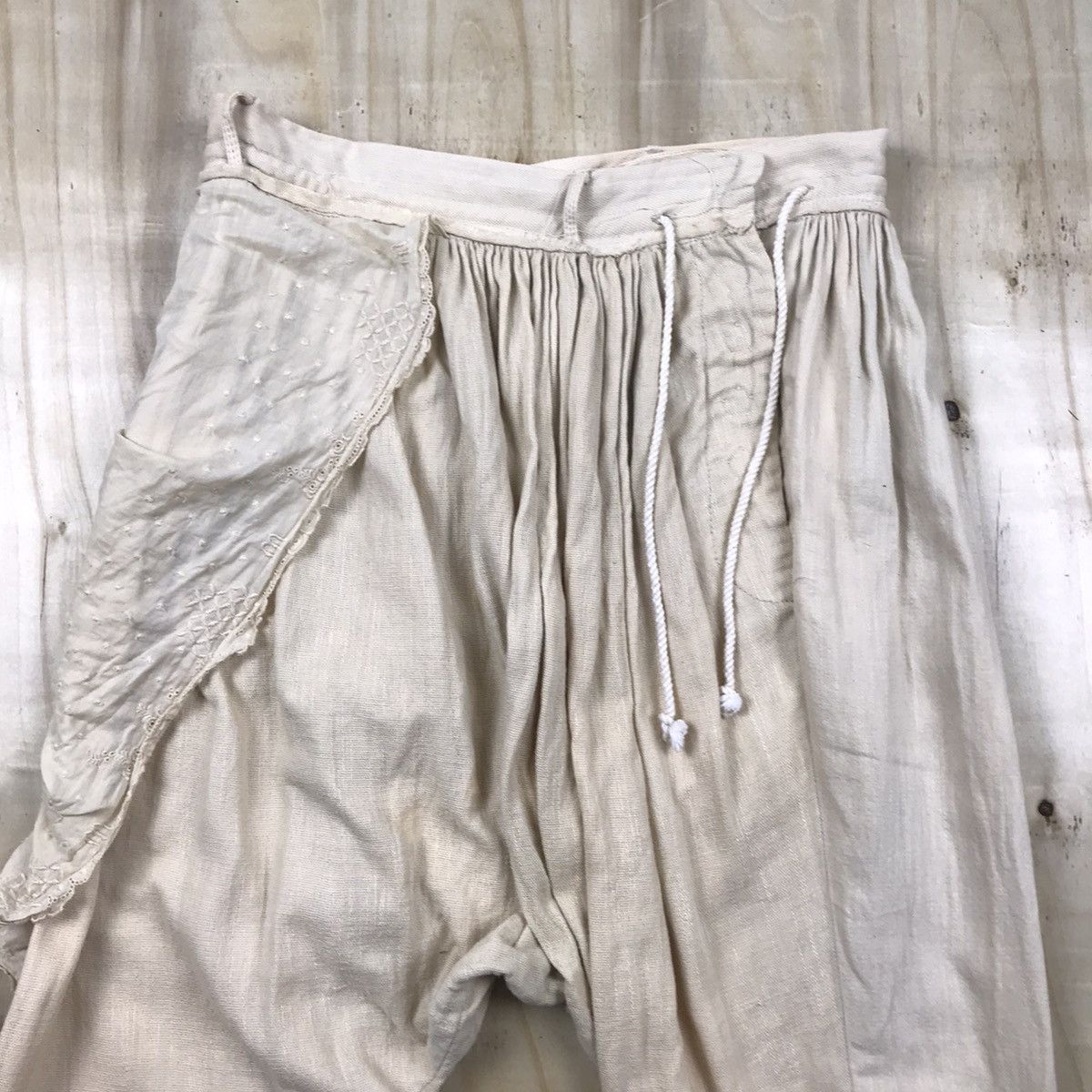 Japanese Brand Vintage Minko Drawstring Assymetical Sarouel Handmade Pants Size US 30 / EU 46 - 4 Thumbnail
