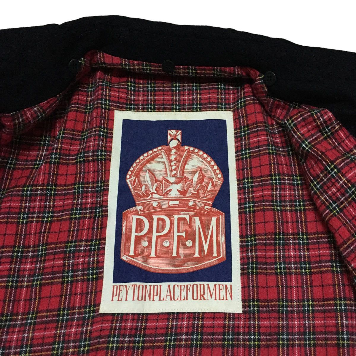 Japanese Brand × PPFM × Vintage Rare Design Vintage PPFM Wool Checkered Bomber Jacket 1990s Size US M / EU 48-50 / 2 - 9 Thumbnail