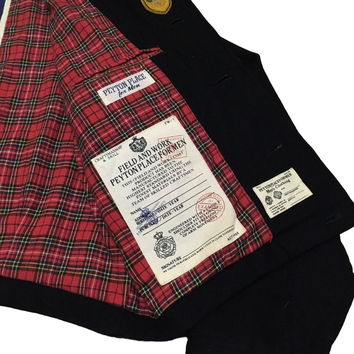 Japanese Brand × PPFM × Vintage Rare Design Vintage PPFM Wool Checkered Bomber Jacket 1990s Size US M / EU 48-50 / 2 - 10 Thumbnail
