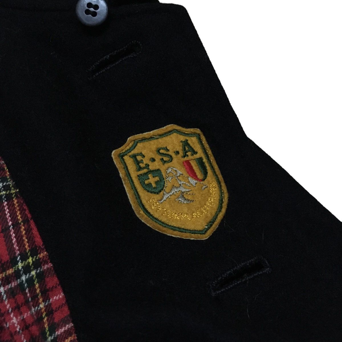 Japanese Brand × PPFM × Vintage Rare Design Vintage PPFM Wool Checkered Bomber Jacket 1990s Size US M / EU 48-50 / 2 - 8 Thumbnail