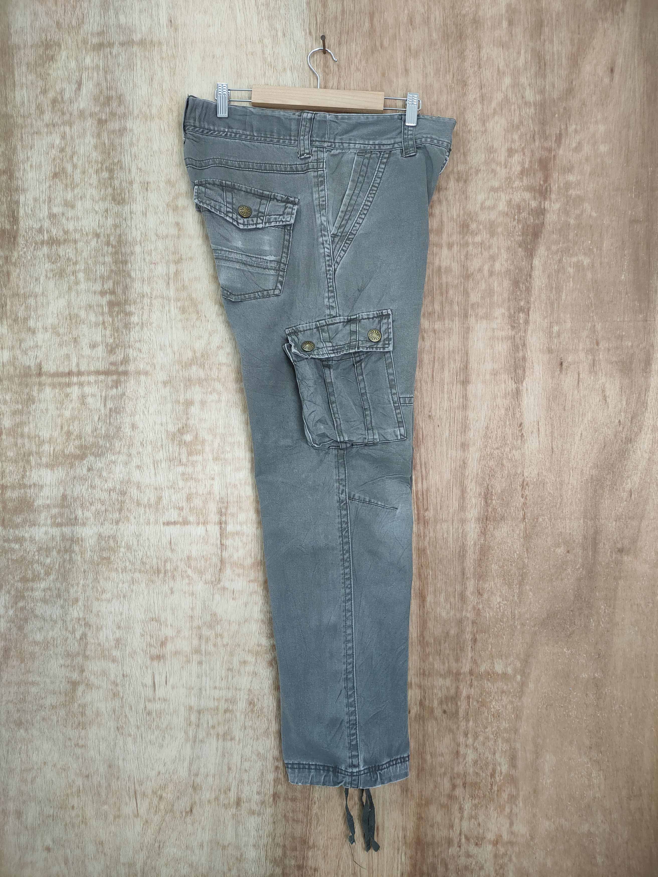 Japanese Brand W32 VINTAGE JAPANESE BRAND FADED CARGO PANTS Size US 32 / EU 48 - 5 Thumbnail