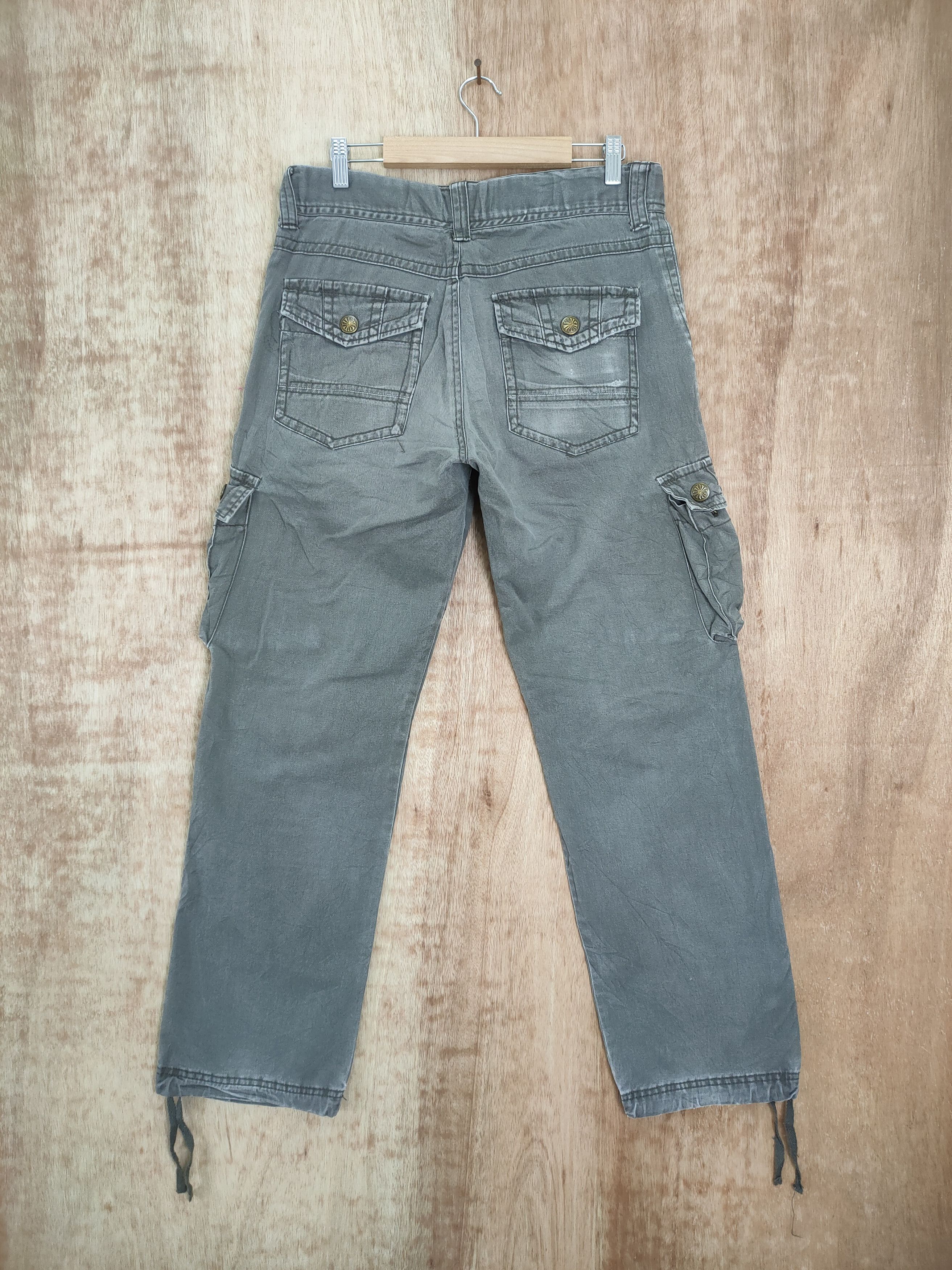 Japanese Brand W32 VINTAGE JAPANESE BRAND FADED CARGO PANTS Size US 32 / EU 48 - 4 Thumbnail