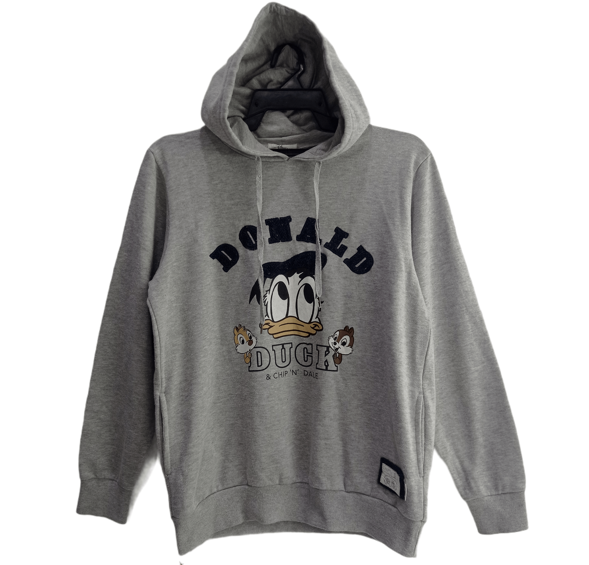 image of Disney Donald Duck Chip &dale Hoodie Sweatshirts in Light Gray, Men's (Size Medium)