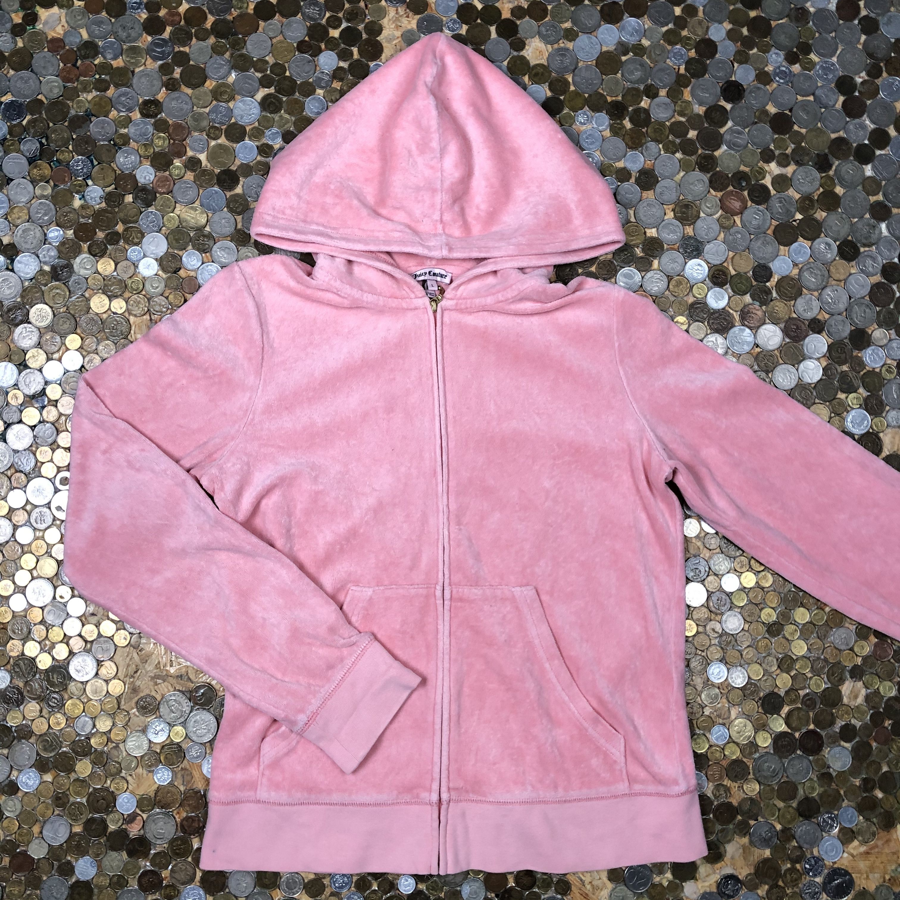 Juicy Couture Velvet zip hoodie