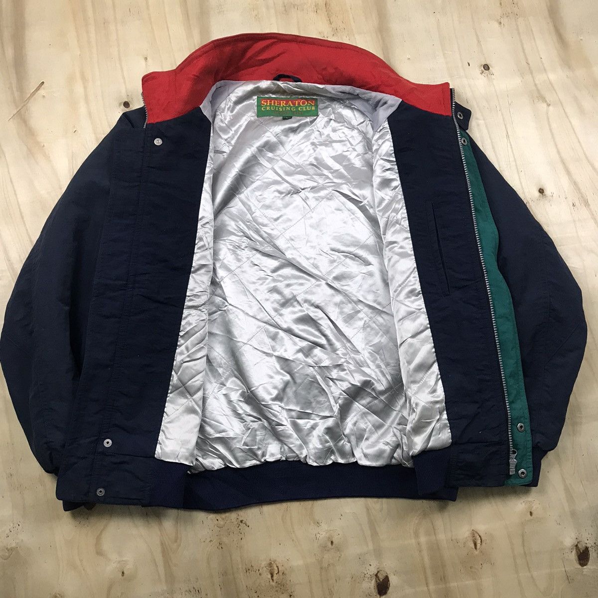 Japanese Brand × Vintage Vintage 90’s Sheraton Cruising Club Patches Bomber Jacket Size US L / EU 52-54 / 3 - 9 Thumbnail