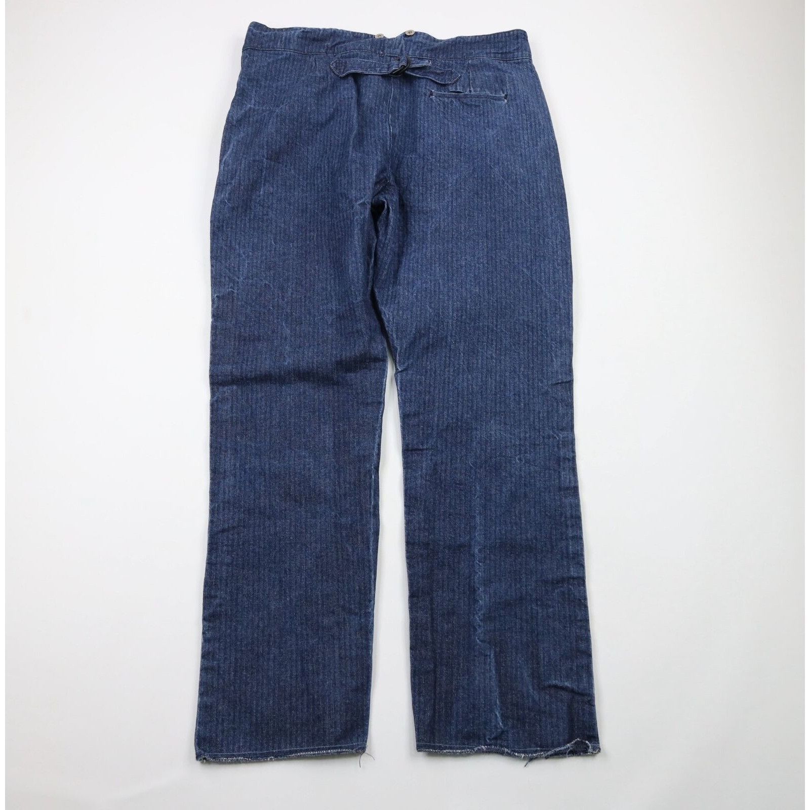 Vintage Vintage 90s Streetwear Striped Western Buckle Back JeansB Size US 42 / EU 58 - 9 Thumbnail