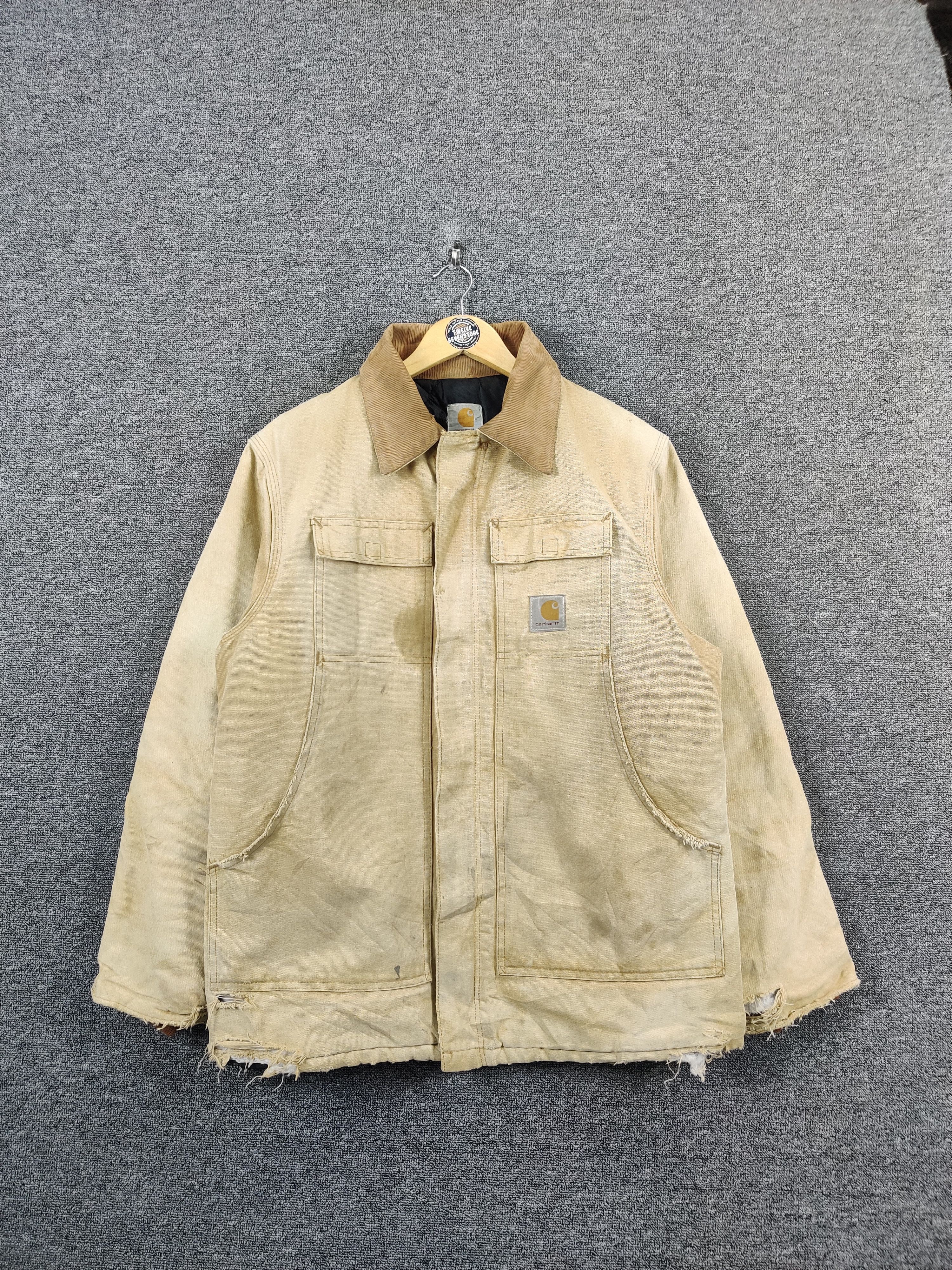Vintage 90s Thrashed Distressed Carhartt Detroit Jacket