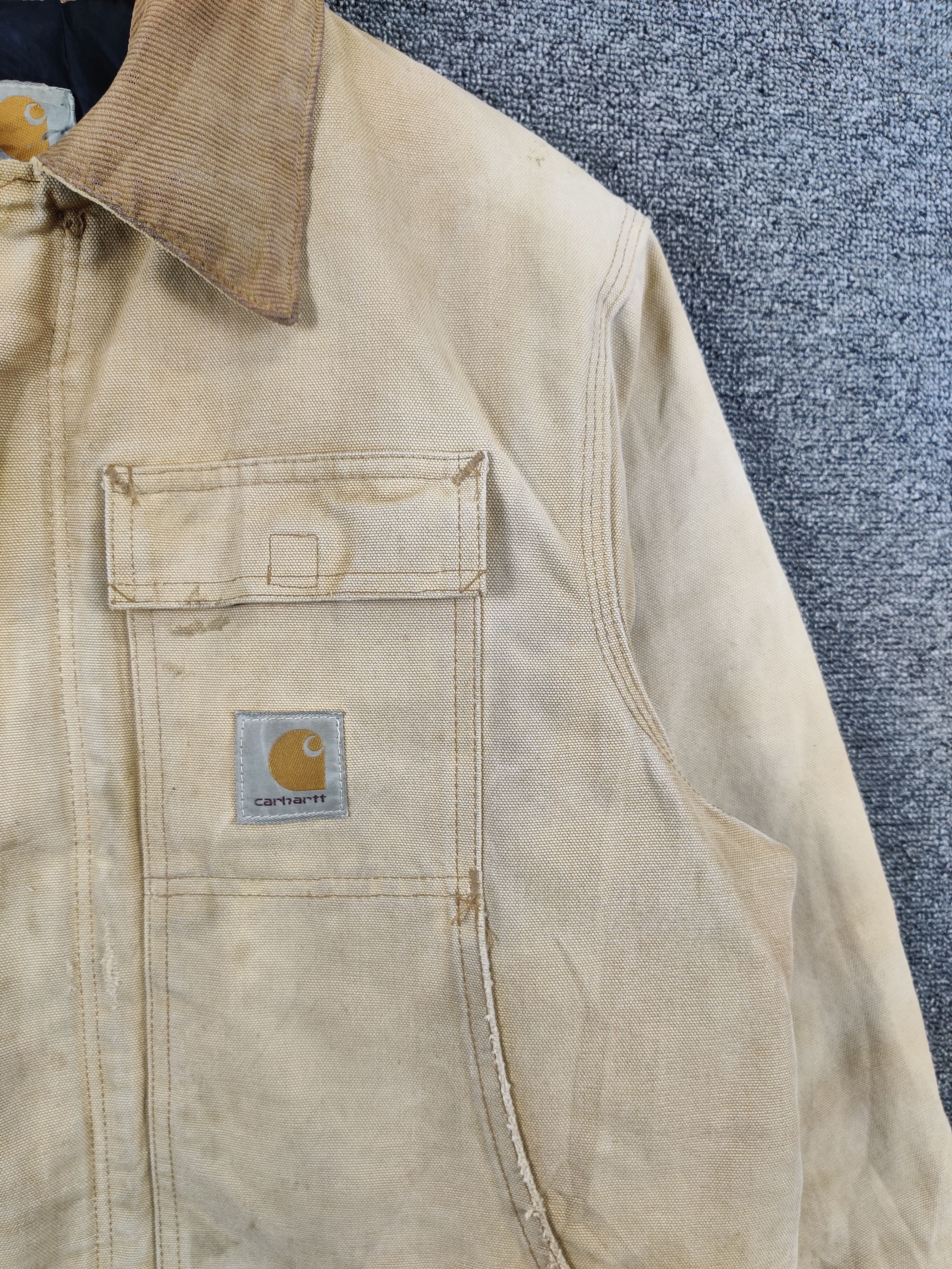 Carhartt Thrashed Vintage Carhartt Distressed Detroit Canvas Jacket Size US XXL / EU 58 / 5 - 7 Thumbnail