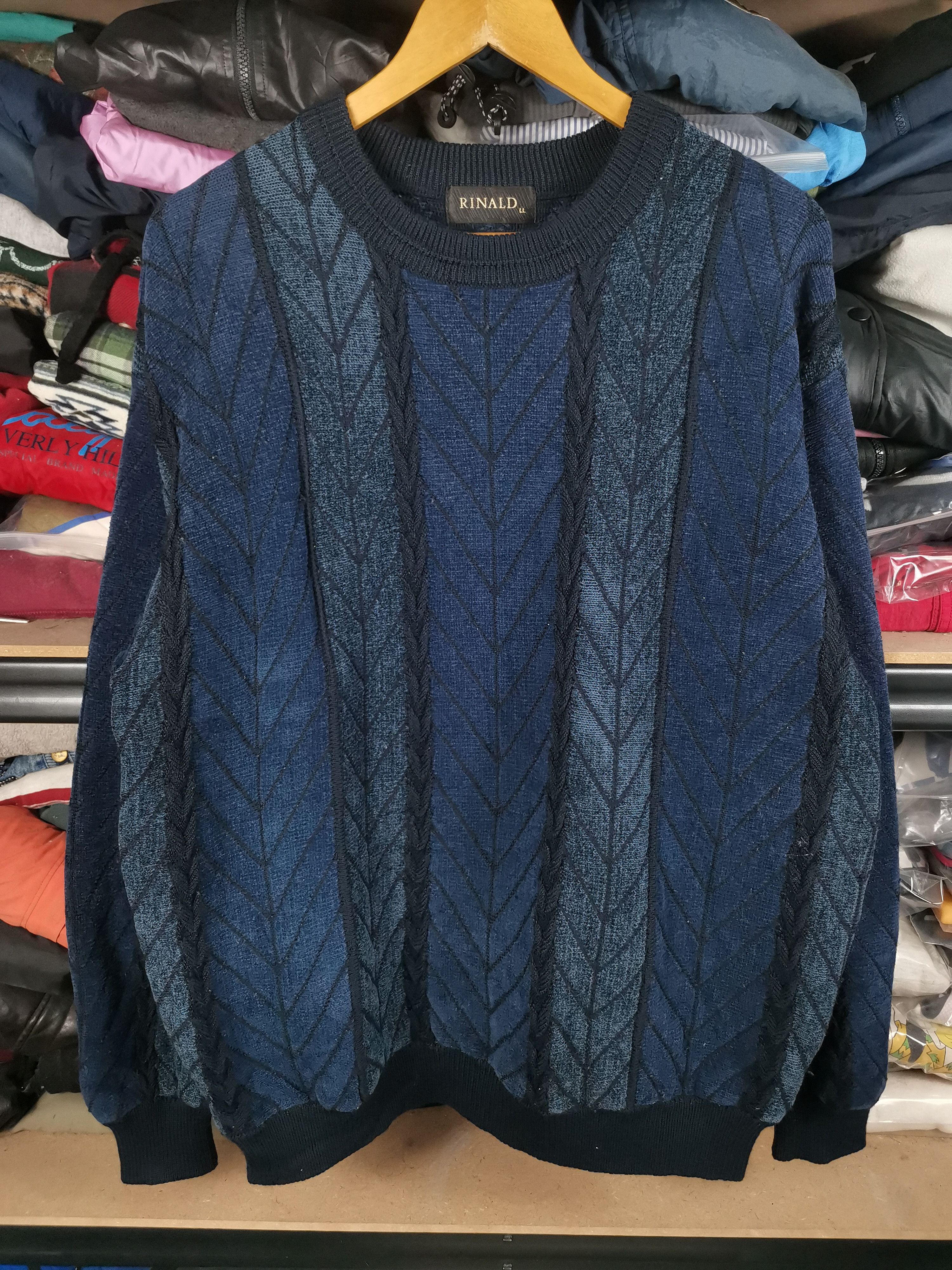 Aran Isles Knitwear Vintage Japanese Brand Rinald Knitwear Size US XL / EU 56 / 4 - 1 Thumbnail