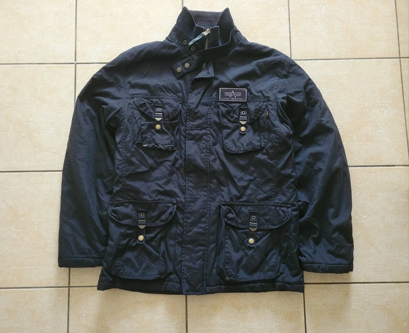 image of Alpha Industries x Vintage Alpha Indastries Jacket in Black, Men's (Size XL)