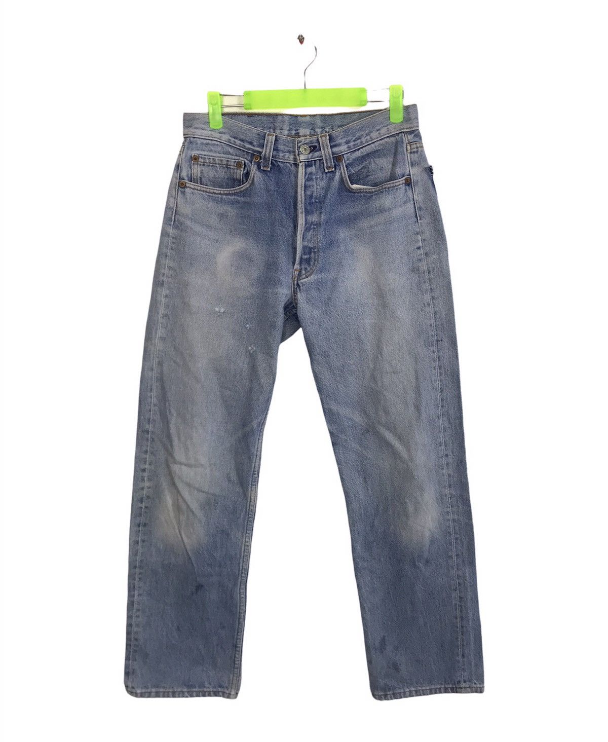 image of Distressed Denim x Levis Vintage Clothing Levi's Strauss 501 Button Fly Jeans Pants Sun Beauty Fade