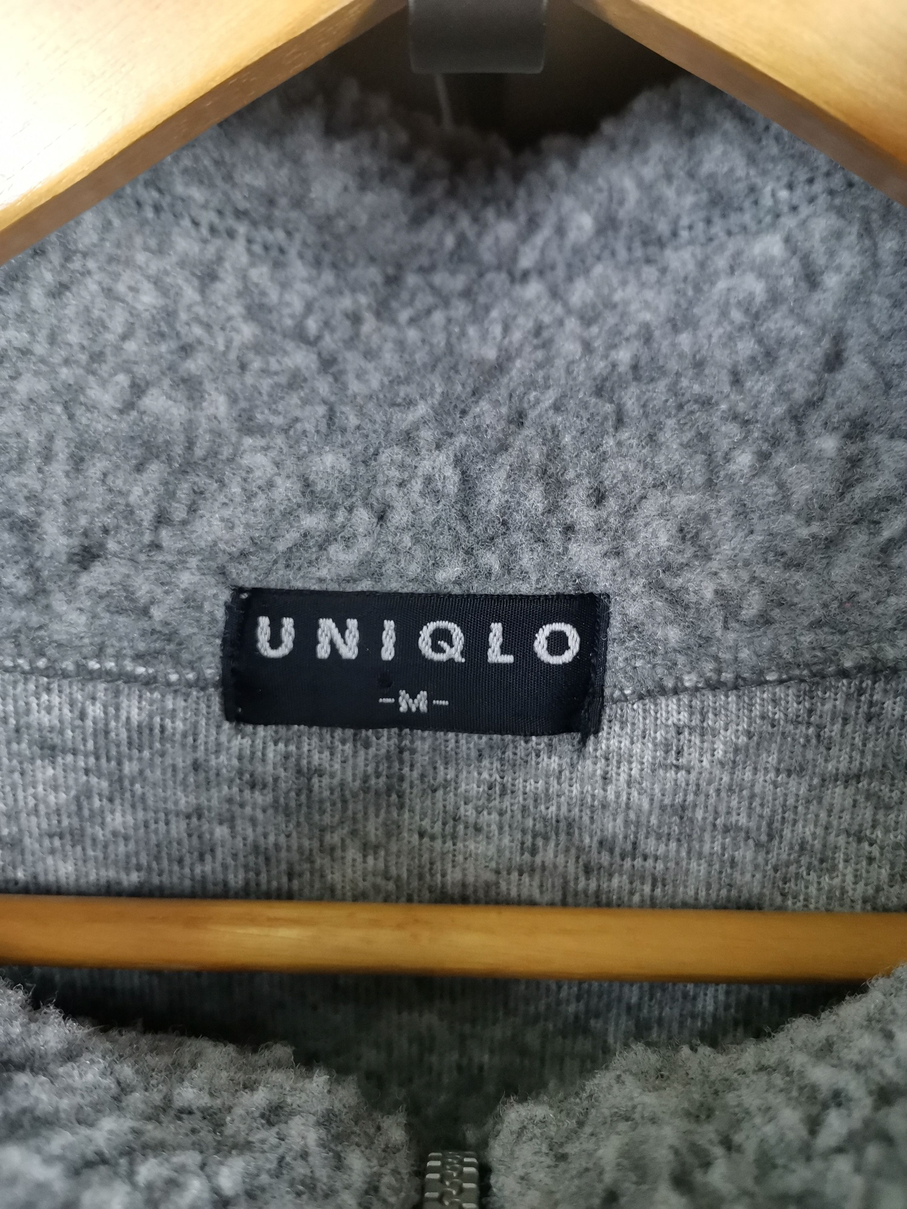 Japanese Brand Vintage 90s Uniqlo Sherpa Half Zipper Jacket Size US M / EU 48-50 / 2 - 3 Thumbnail