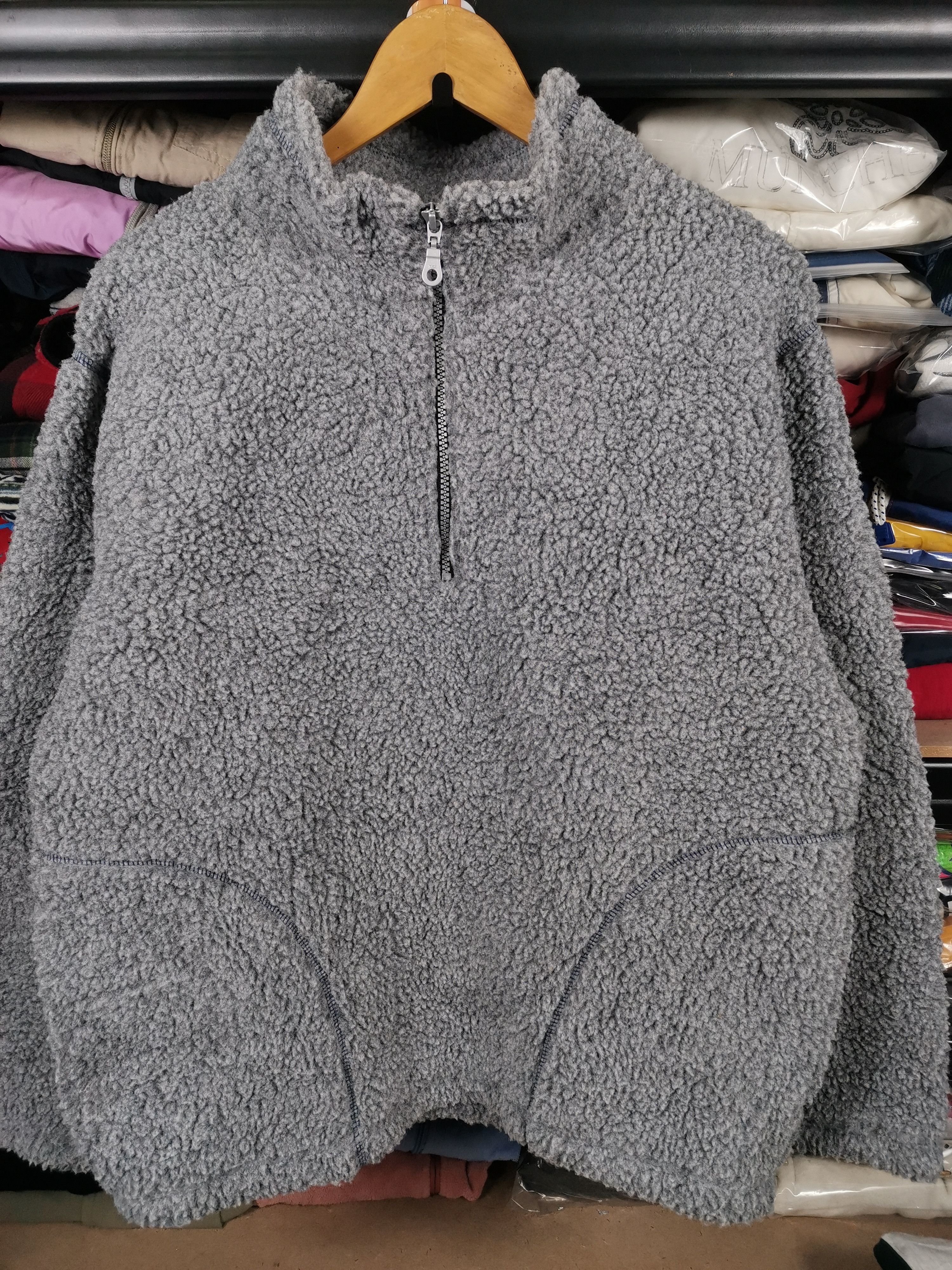 ジャケット・アウター old uniqlo wool half coat gray L UNIQLO U Lamb Knit Jacket wool pockets XS-4XL 3Color Unisex