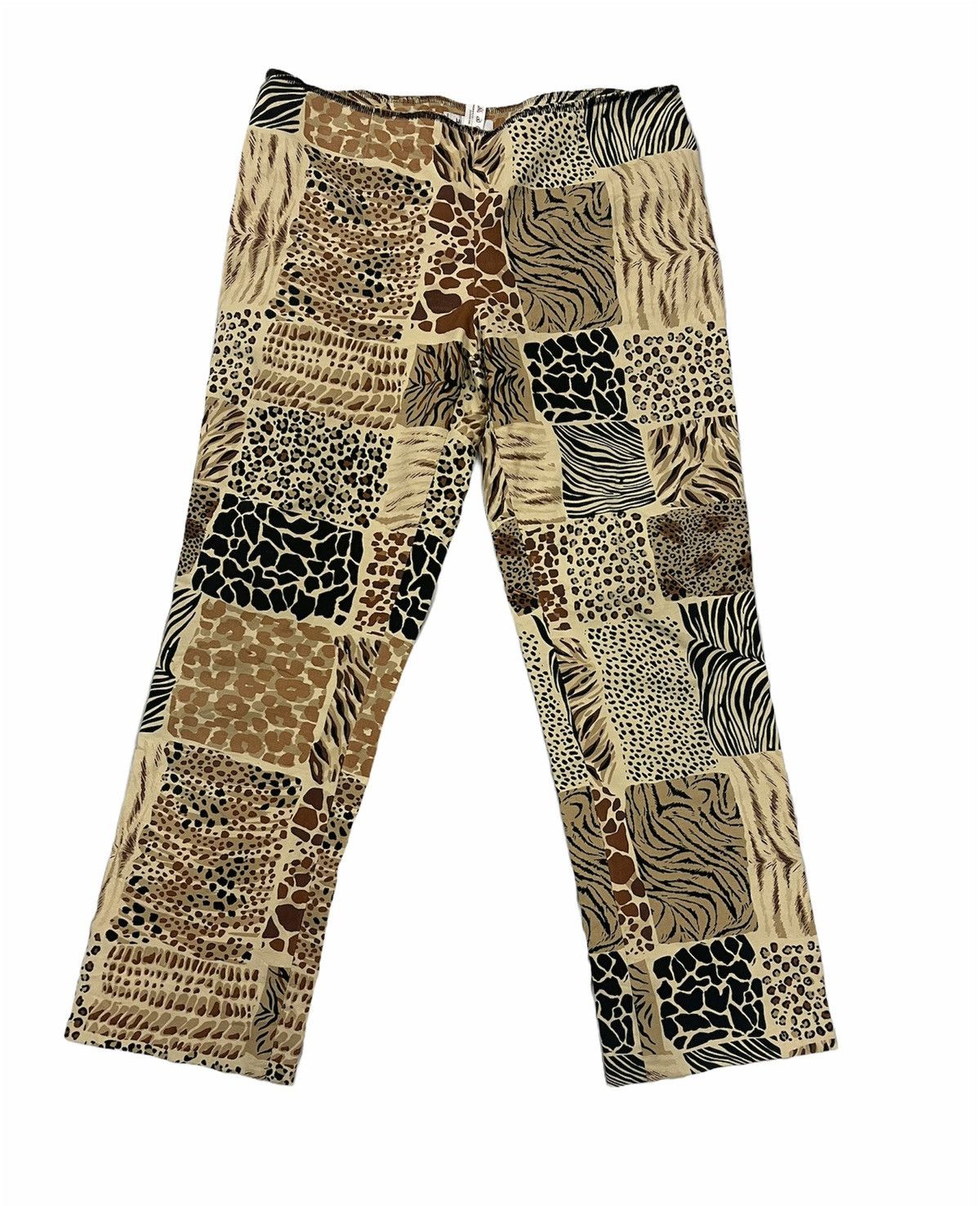 image of Moschino Overprint Design Cotton Pants Side Zipper, Men's (Size 33)