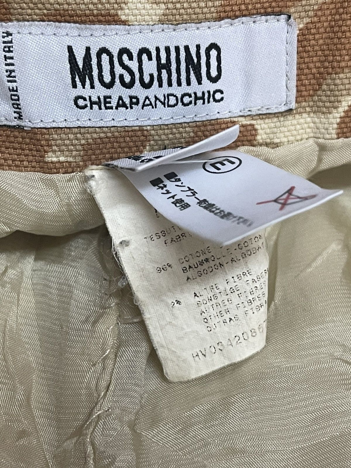 Moschino Moschino overprint design cotton pants side zipper Size US 33 - 5 Thumbnail