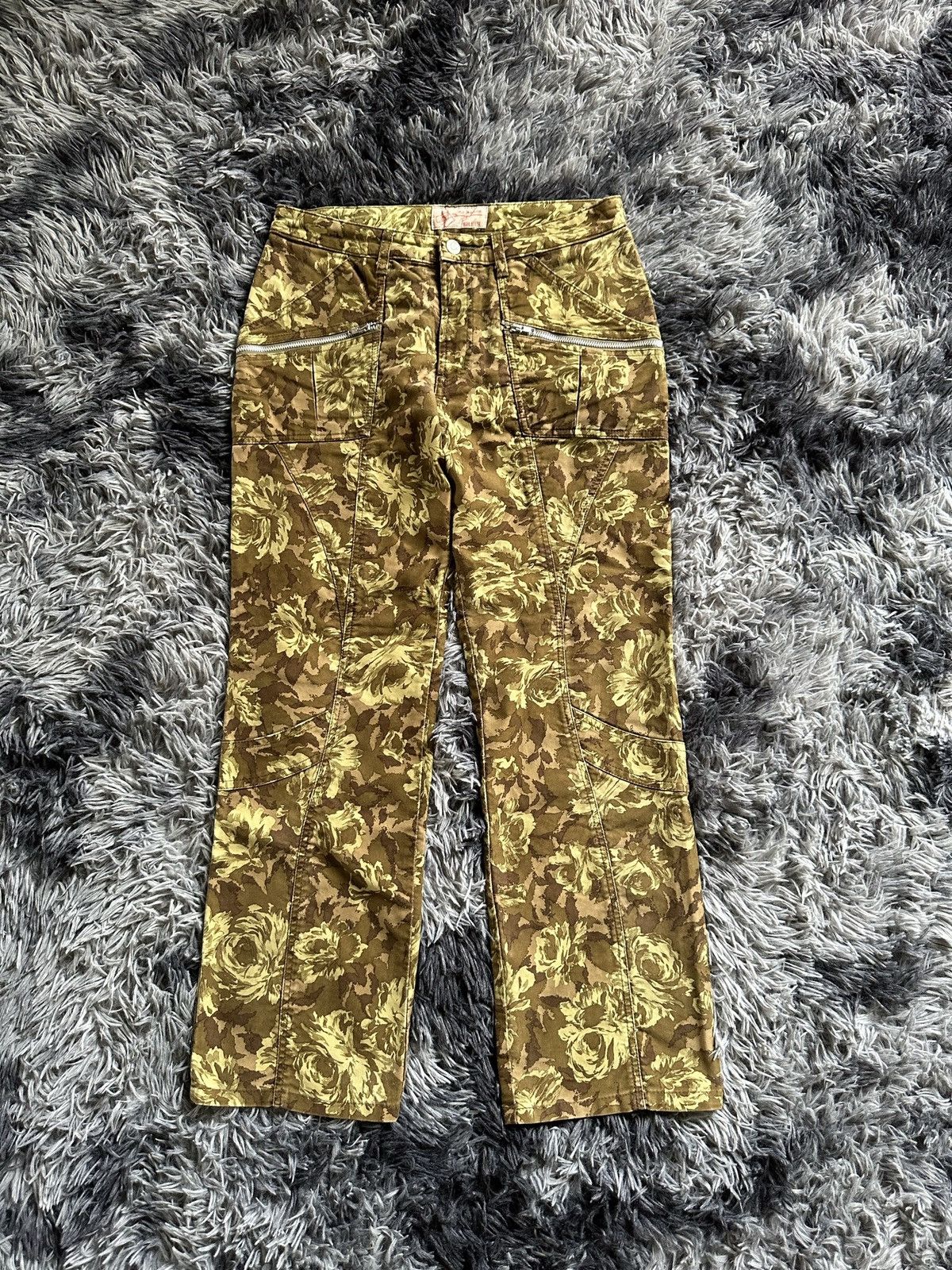 Japanese Brand × Karl Helmut × Pink House [ 29/36 ] AW07 FLEUR ROUGE by Pink House printed cargo Size US 29 - 13 Thumbnail