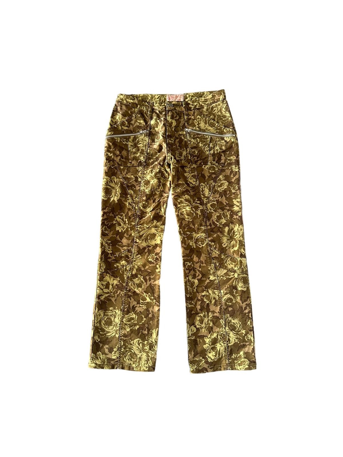 Japanese Brand × Karl Helmut × Pink House [ 29/36 ] AW07 FLEUR ROUGE by Pink House printed cargo Size US 29 - 2 Thumbnail
