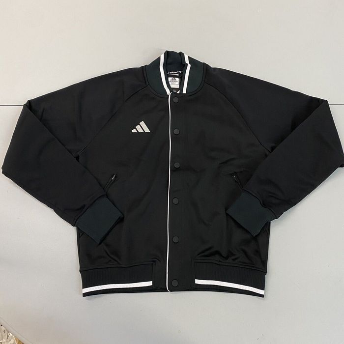 Adidas NWT Adidas Letterman Bomber Jacket Black White Medium Casual ...