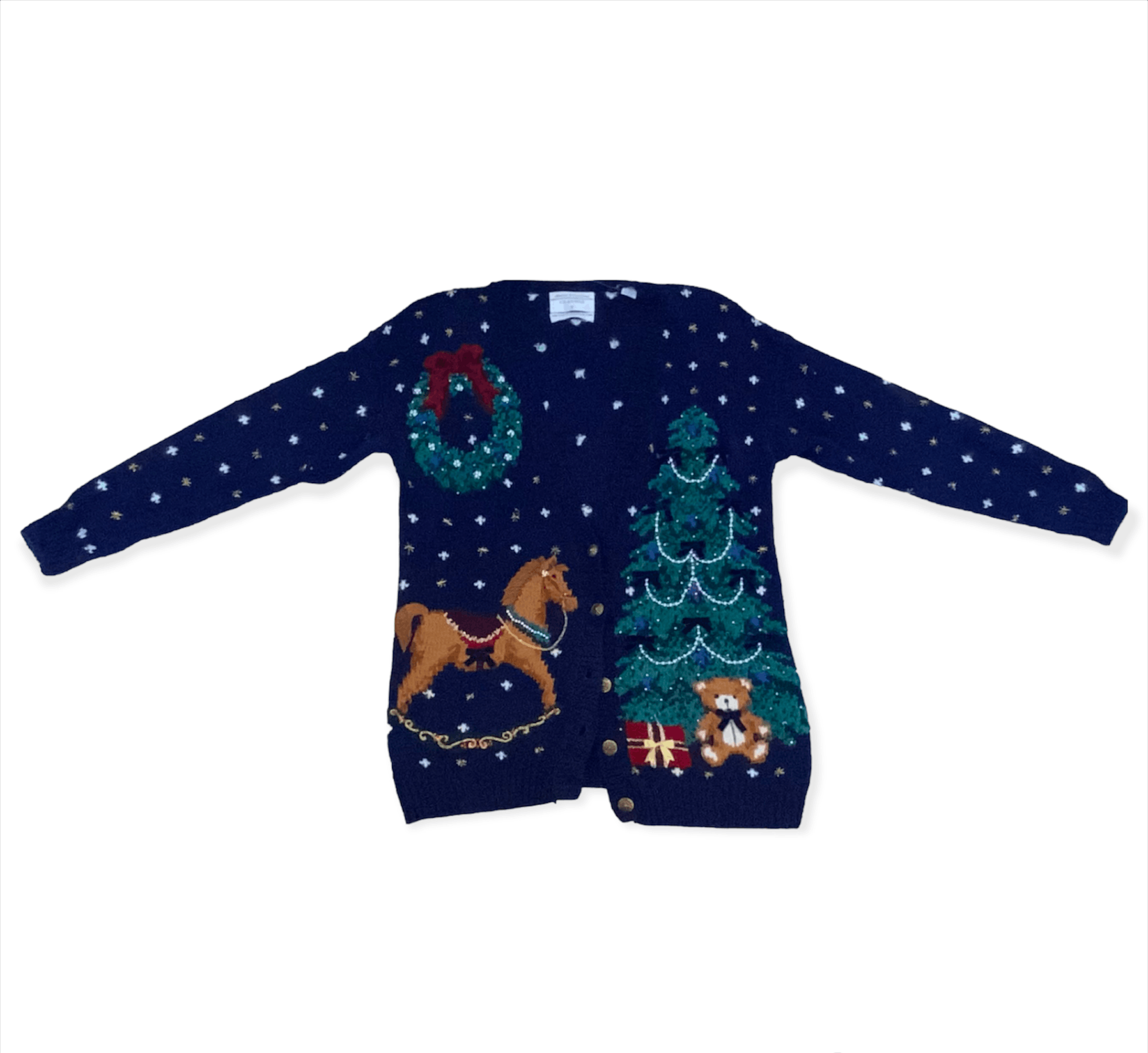 Vintage Marisa Christina Christmas Collection 1994 Sweater Size S / US 4 / IT 40 - 3 Thumbnail