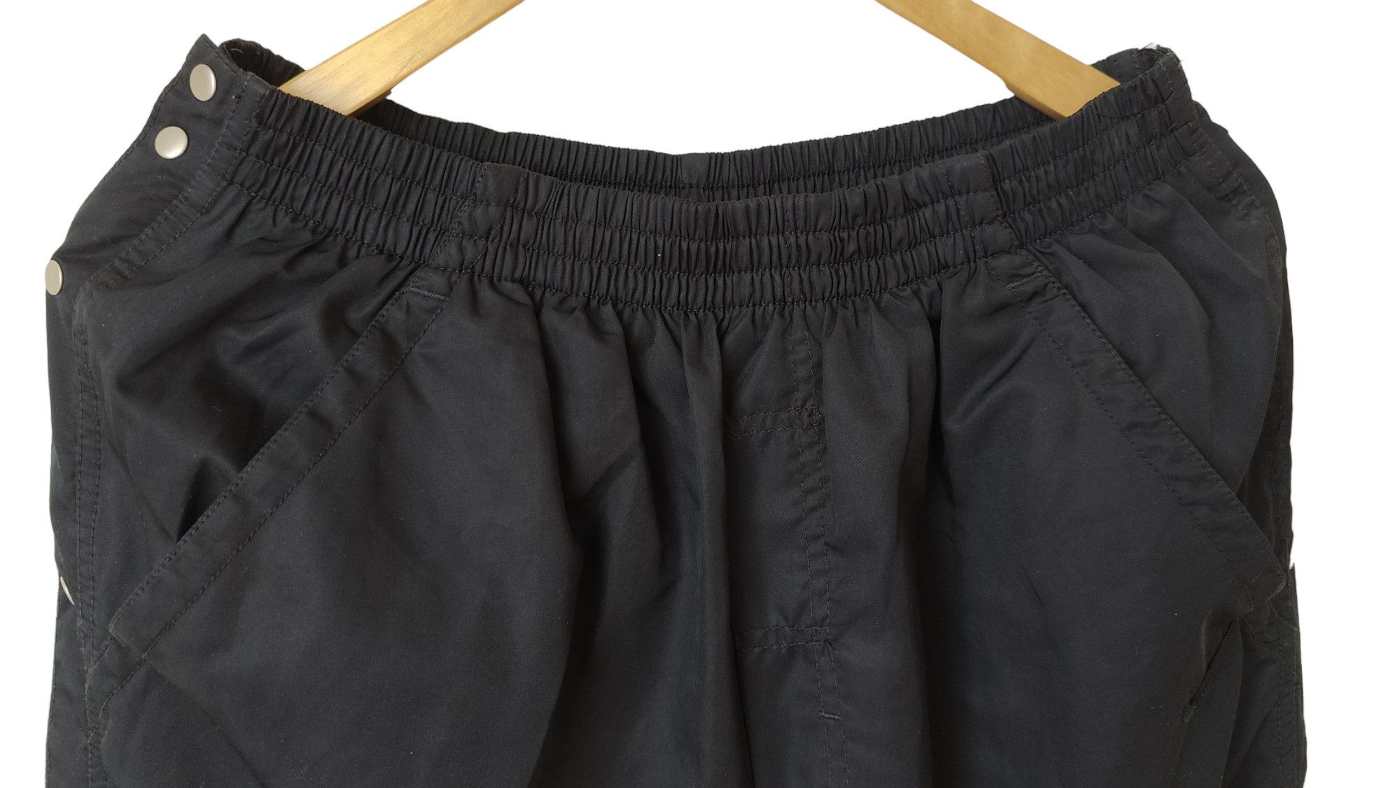 Nike Nike Vintage 90s Nylon Nylon Button Up Drill Track Pants Size US 32 / EU 48 - 2 Thumbnail