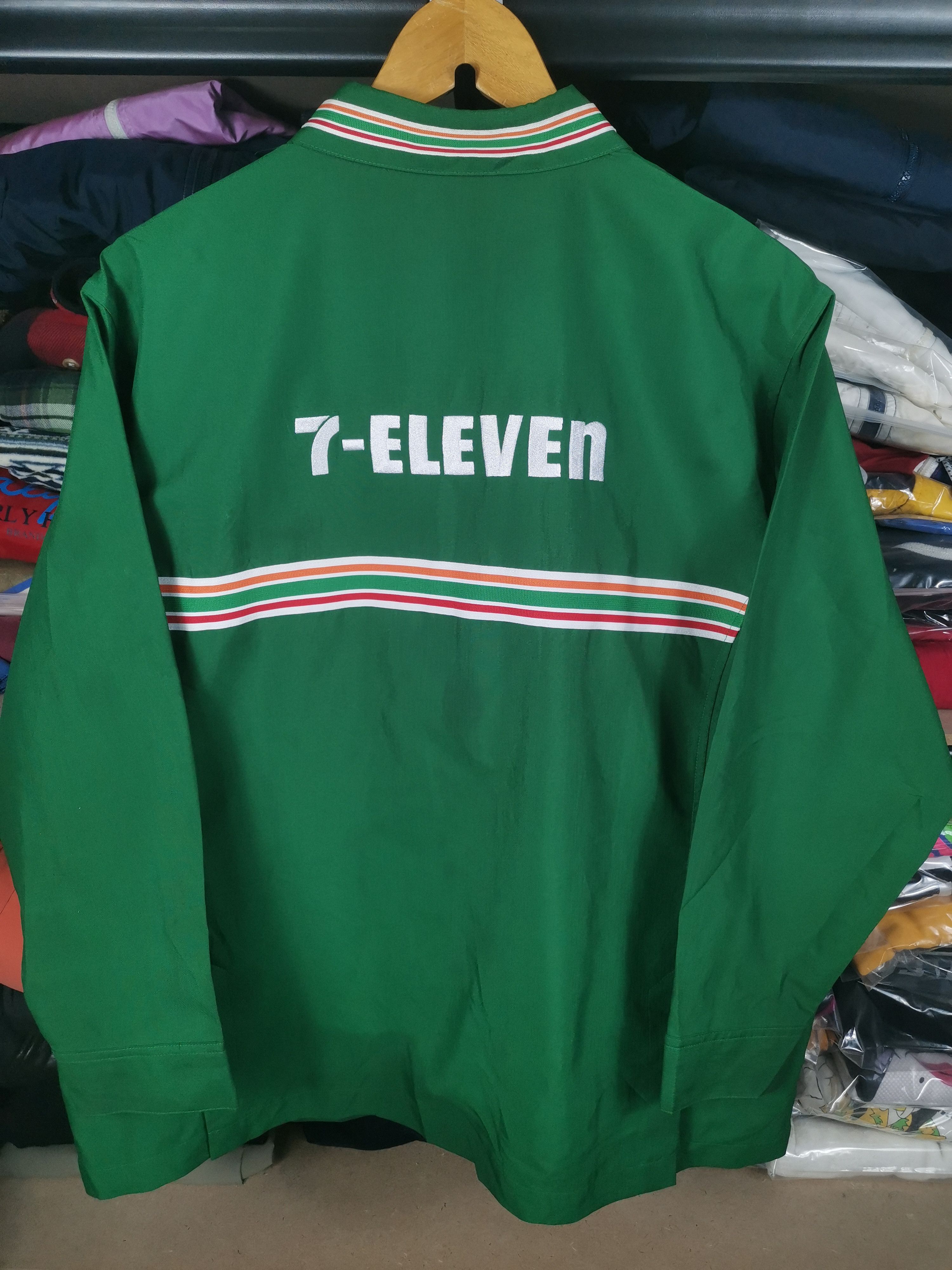 Japanese Brand Vintage 90s 7 Eleven Workers Zipper Uniform Jacket Size US XL / EU 56 / 4 - 3 Thumbnail