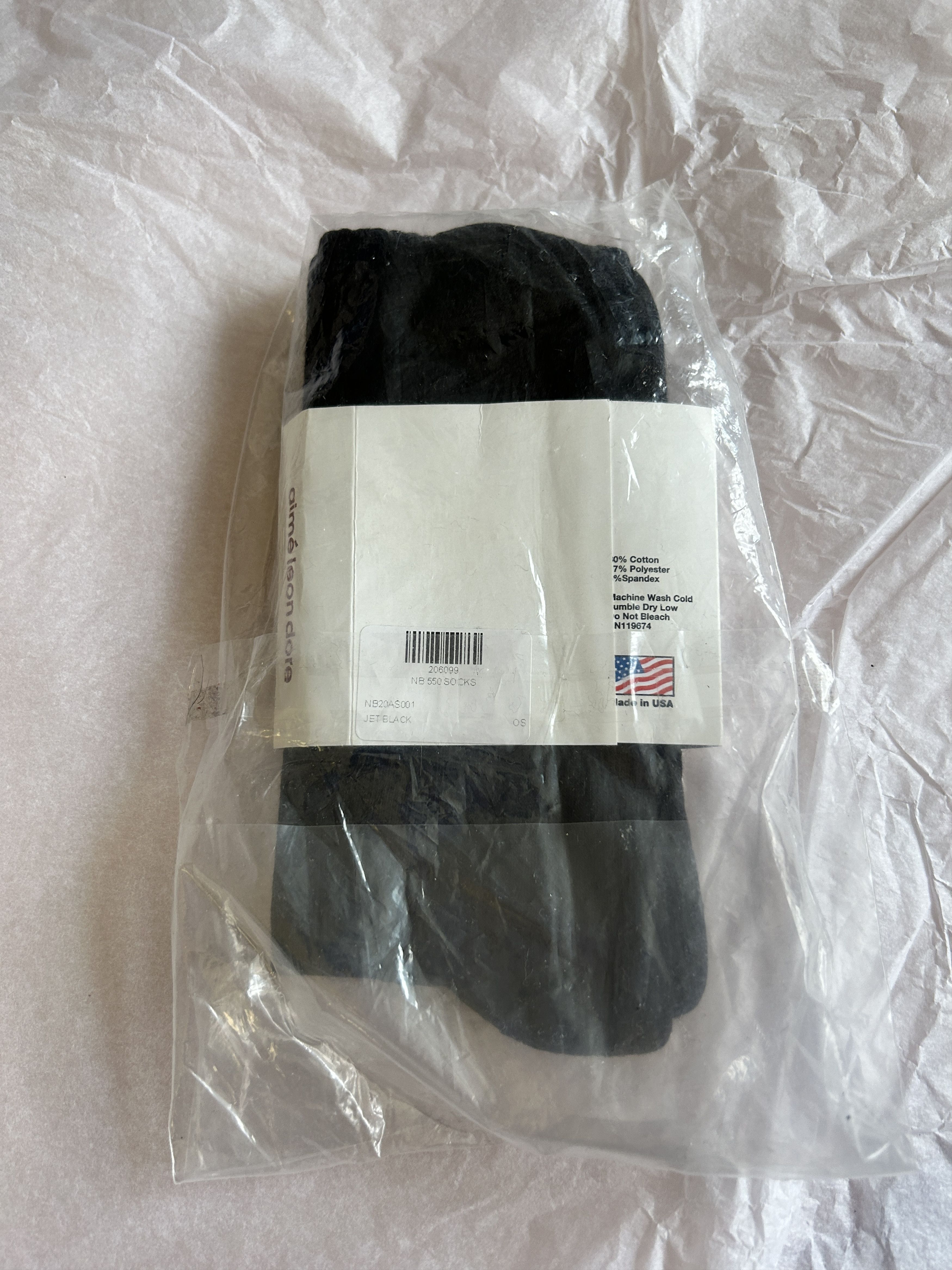 Aime Leon Dore × New Balance aime leon dore new balance ALD 550 crew socks black Size ONE SIZE - 3 Thumbnail