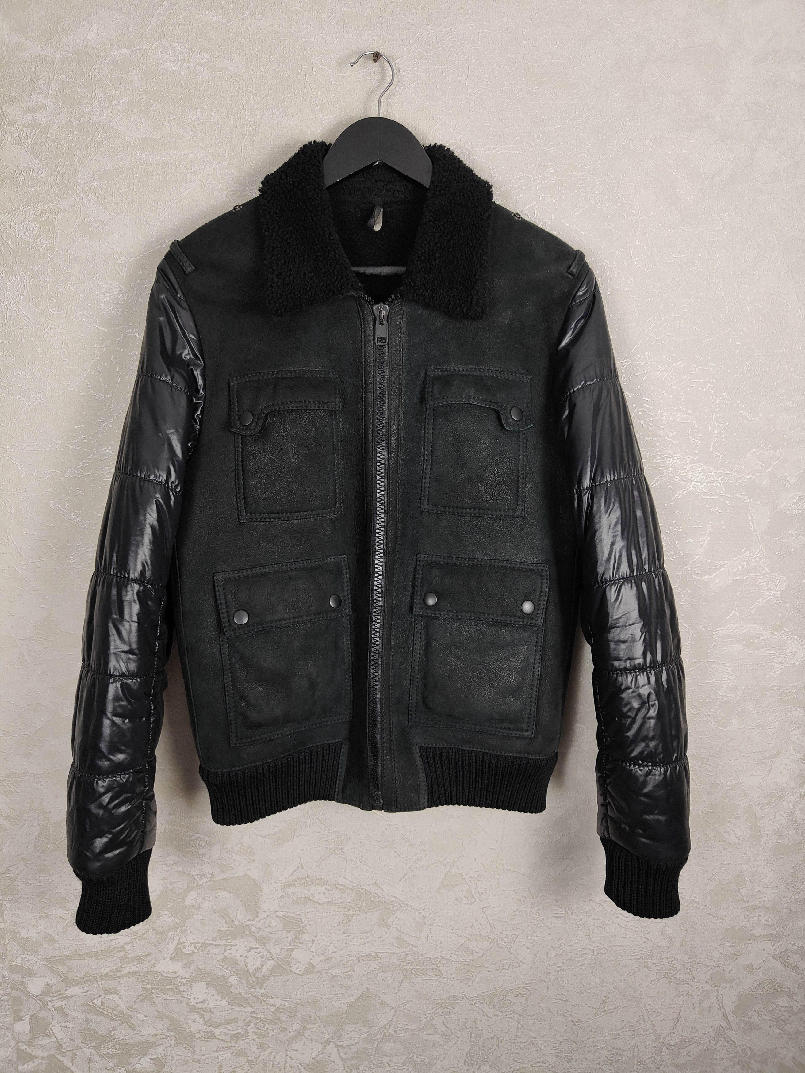 Dior × Hedi Slimane Dior Homme Shearling Leather Jacket 07FW