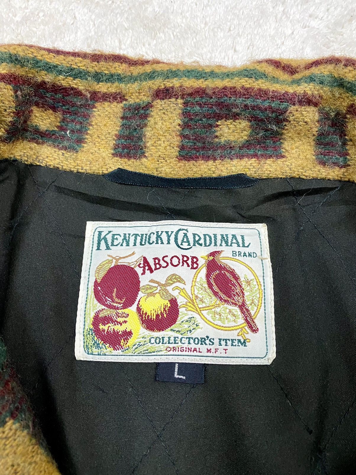 Homespun Knitwear VINTAGE 90s KENTUCKY CARDINAL NAVAJO FULL PRINTED FLEECE Size US L / EU 52-54 / 3 - 15 Thumbnail