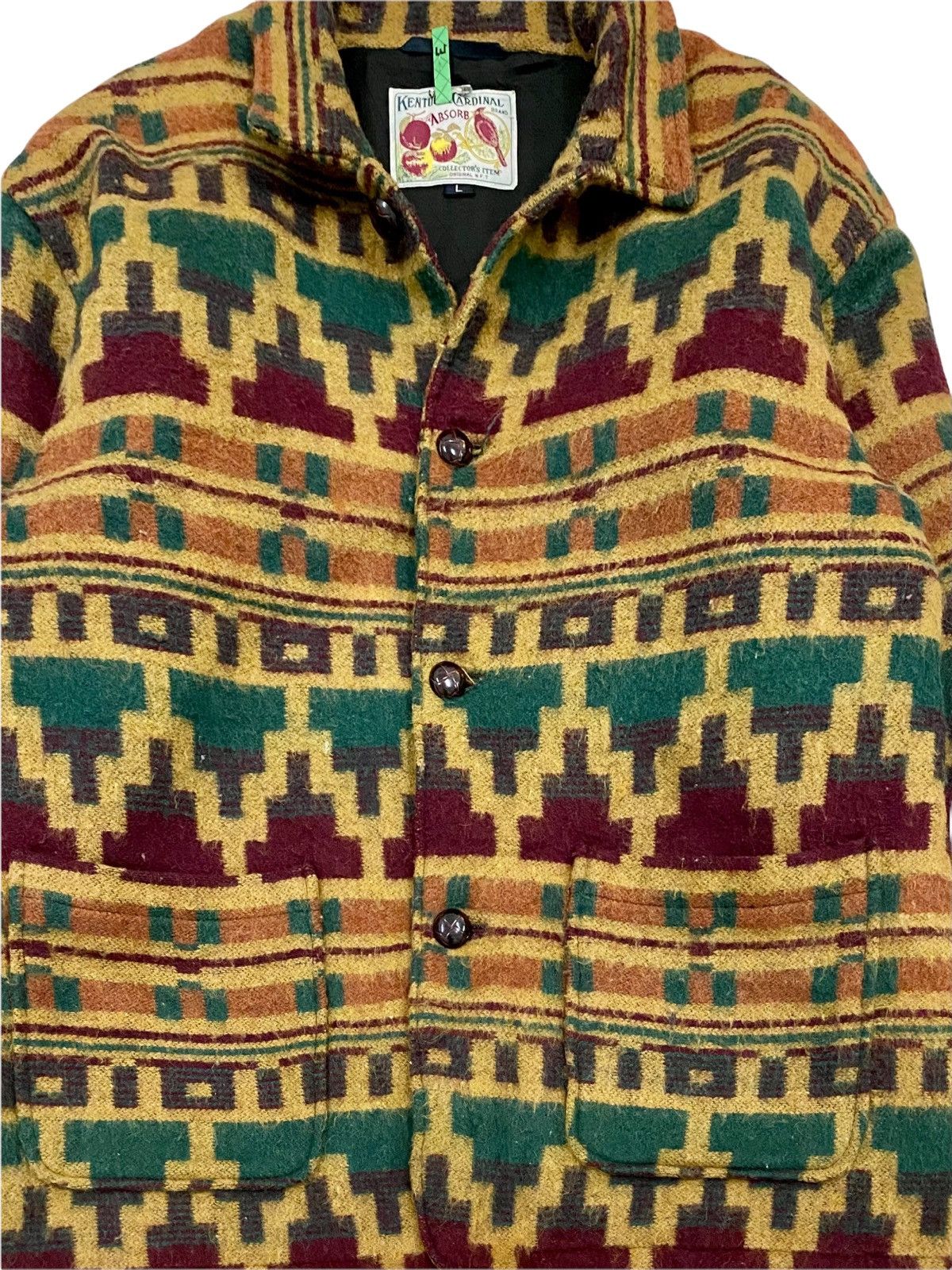 Homespun Knitwear VINTAGE 90s KENTUCKY CARDINAL NAVAJO FULL PRINTED FLEECE Size US L / EU 52-54 / 3 - 4 Thumbnail