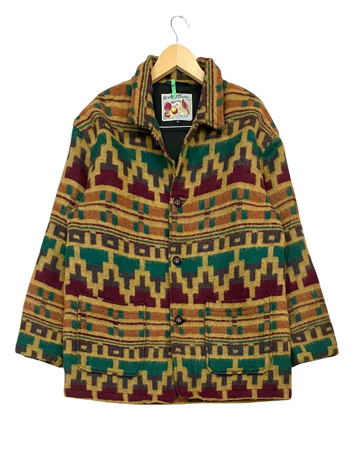 Homespun Knitwear VINTAGE 90s KENTUCKY CARDINAL NAVAJO FULL PRINTED FLEECE Size US L / EU 52-54 / 3 - 2 Thumbnail