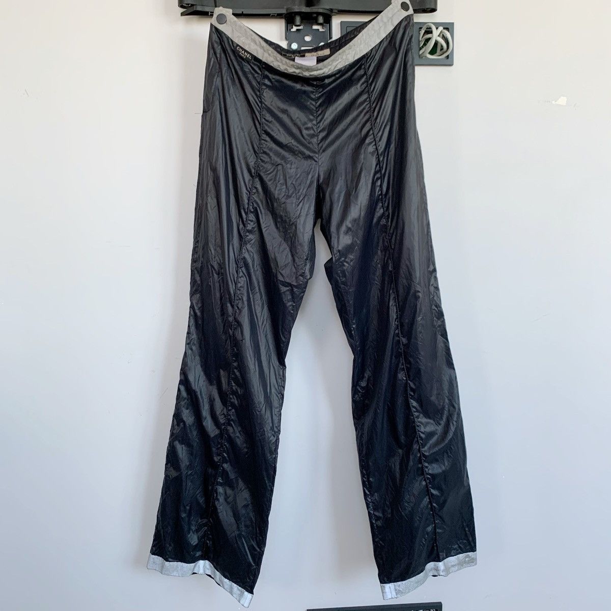 Chanel CHANEL Pants Nylon Reflective Trousers CC Logo Blue Size US 30 / EU 46 - 7 Thumbnail