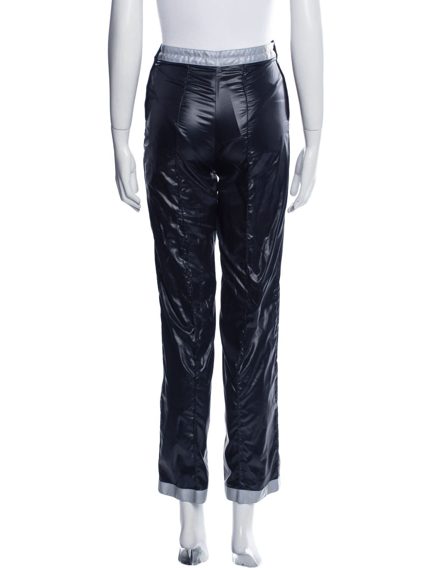 image of Blue x Chanel Pants Nylon Reflective Trousers Cc Logo in Navy, Men's (Size 30)