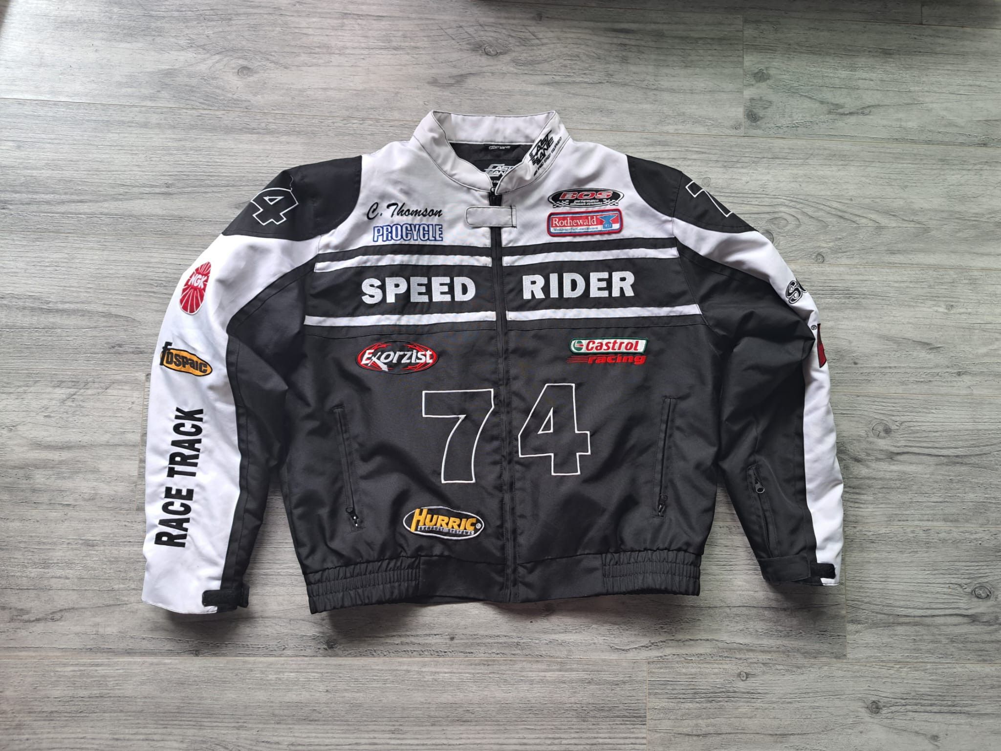 Vintage racing Fast Lane rally jacket 3XL