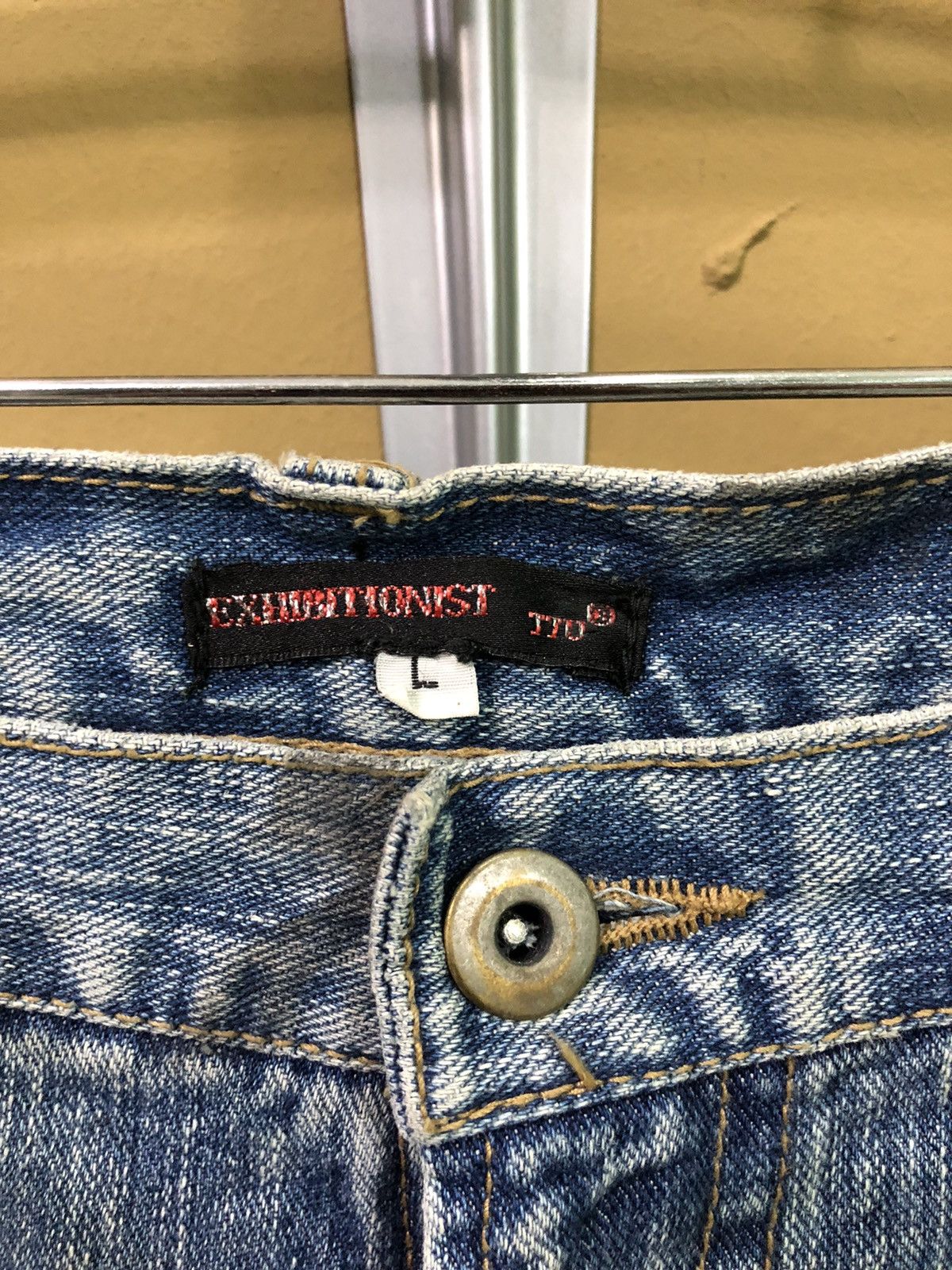 Japanese Brand Kapital Style Exhibitionist Patchwork Denim Jeans Size US 33 - 4 Thumbnail