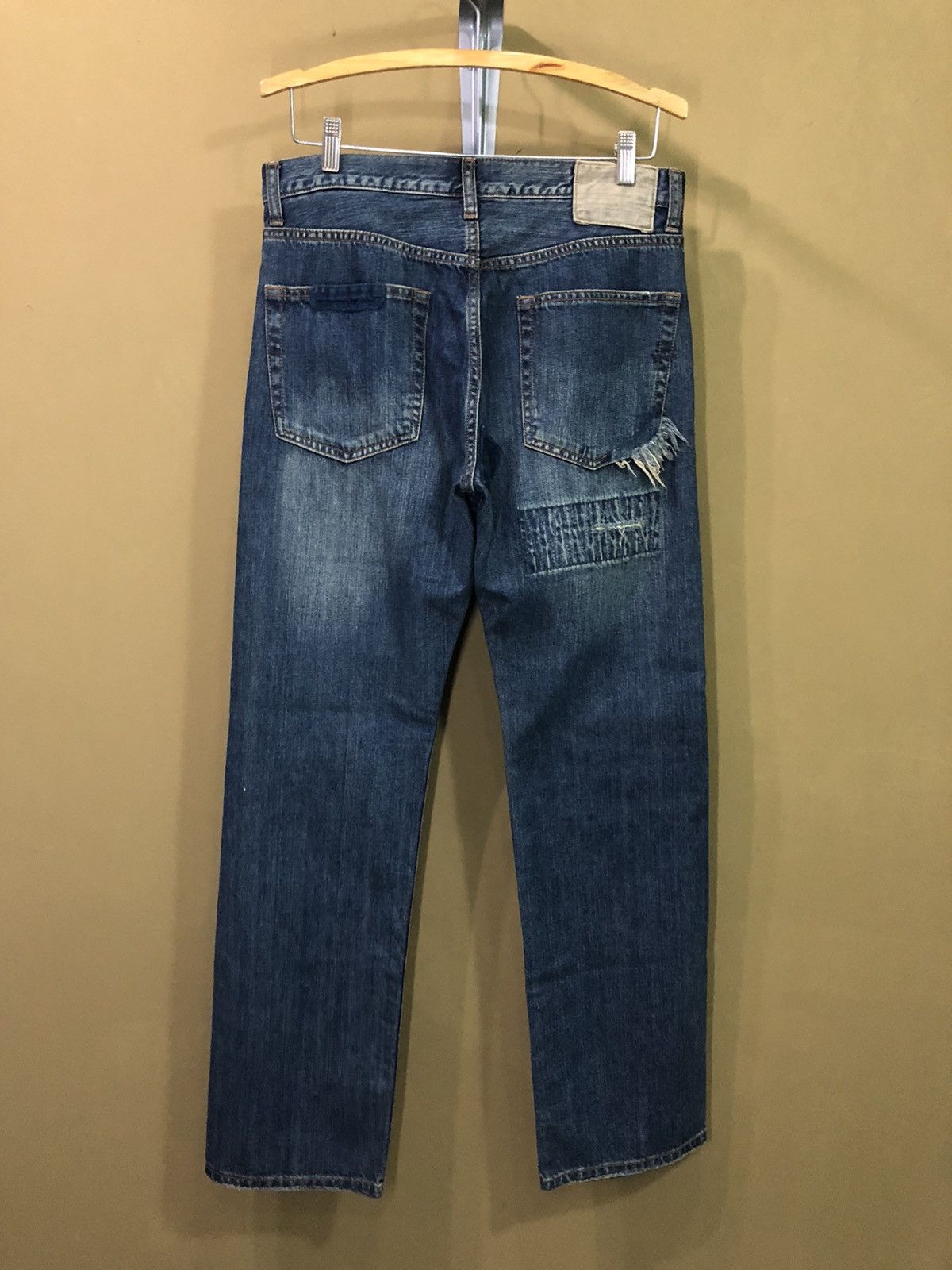 Japanese Brand Kapital Style Patchwork Denim Jeans Size US 32 / EU 48 - 4 Thumbnail
