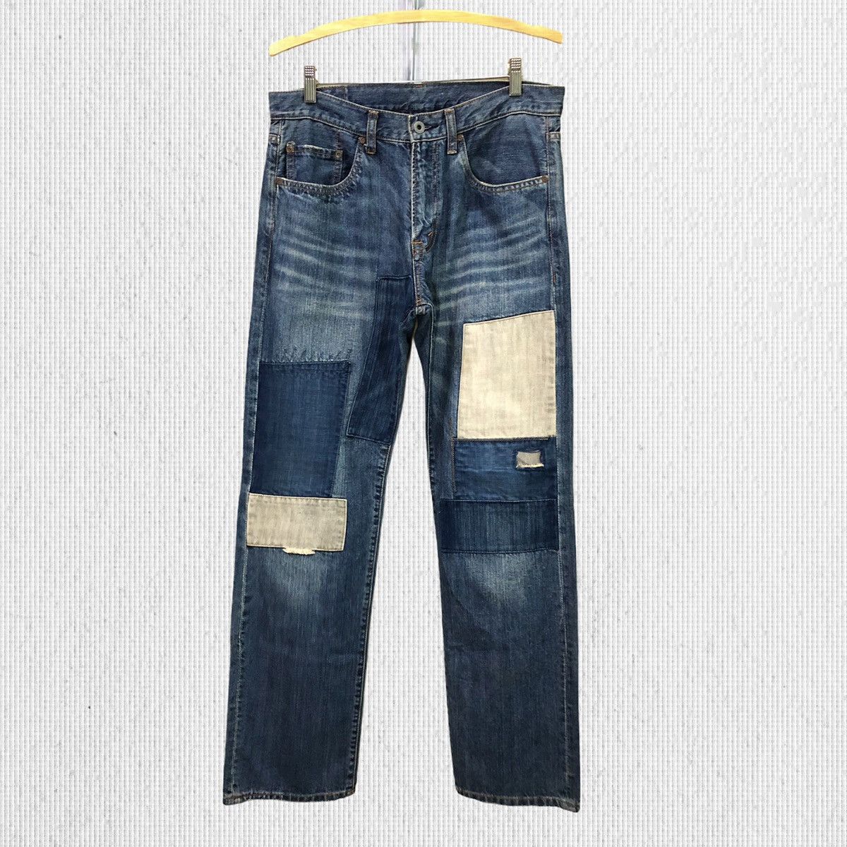 Japanese Brand Kapital Style Patchwork Denim Jeans Size US 32 / EU 48 - 1 Thumbnail