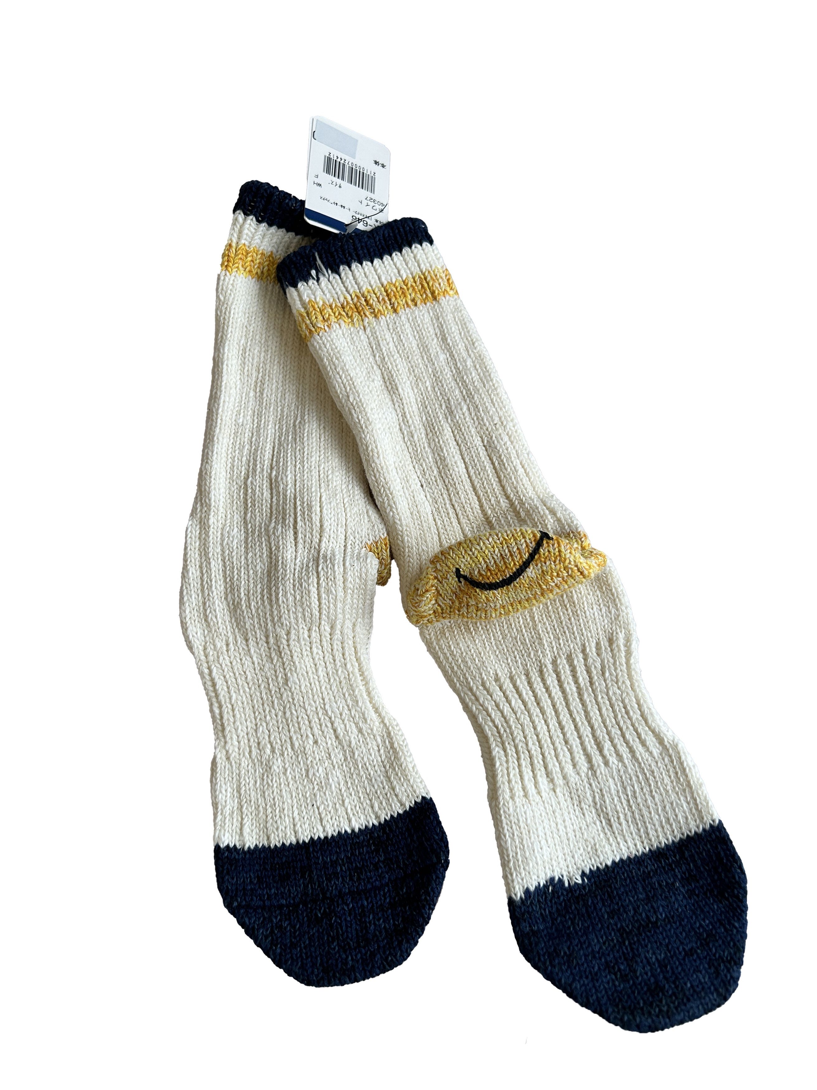 Kapital Kapital Kountry Smiley 64 Yarns IVY Socks white wool Hemp Size ONE SIZE - 3 Thumbnail